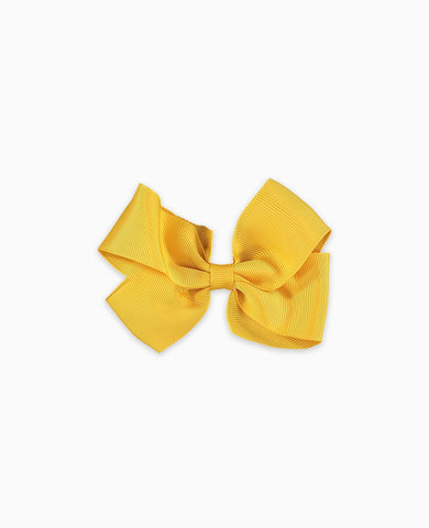 Mustard Big Bow Girl Clip