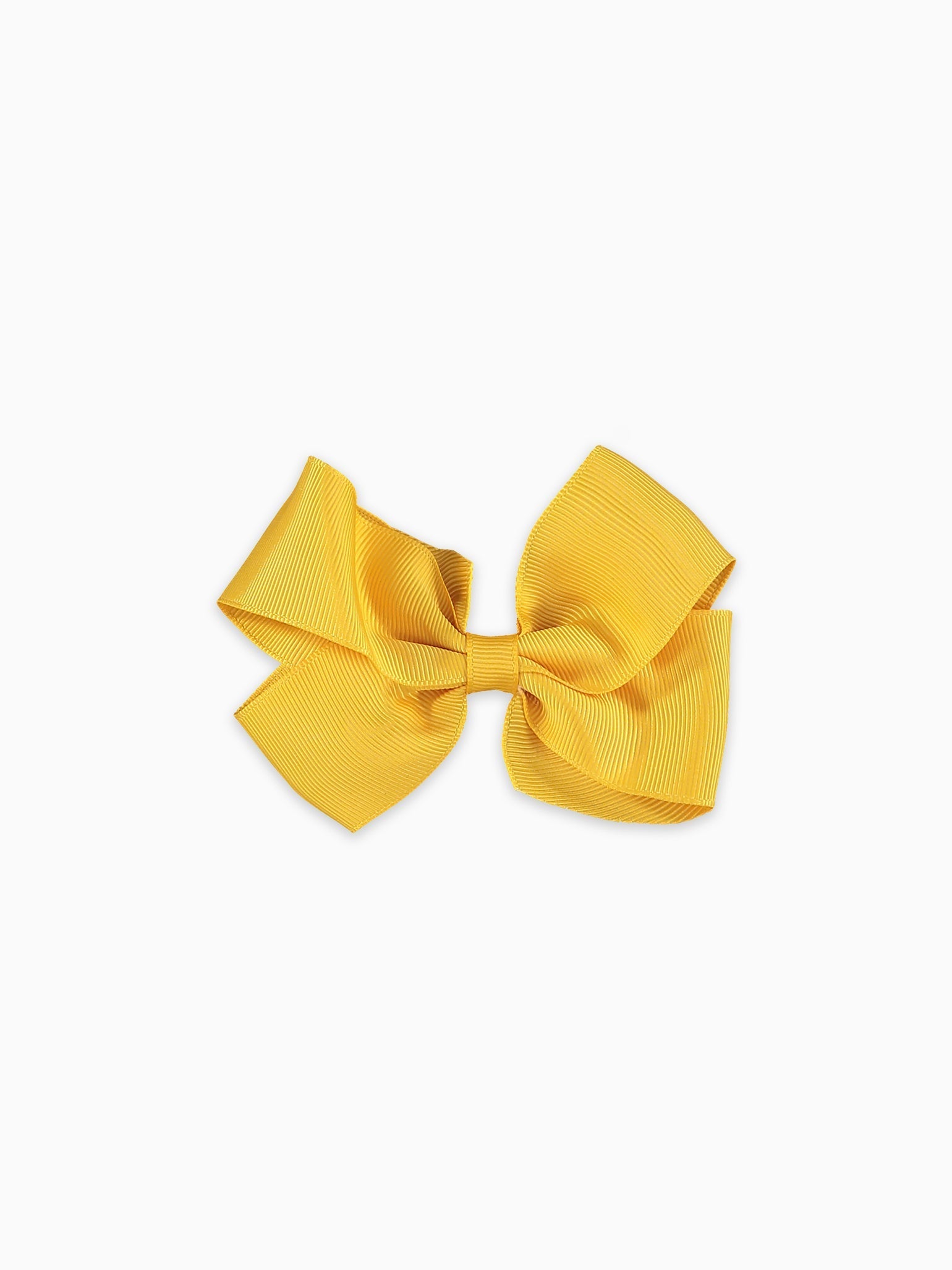 Mustard Big Bow Girl Clip