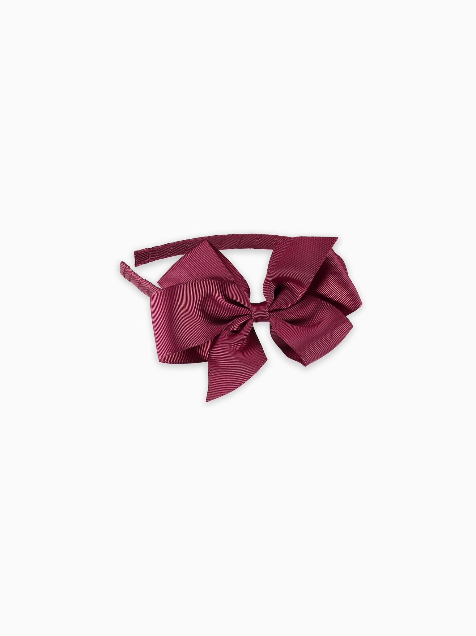 Burgundy Big Bow Girl Headband