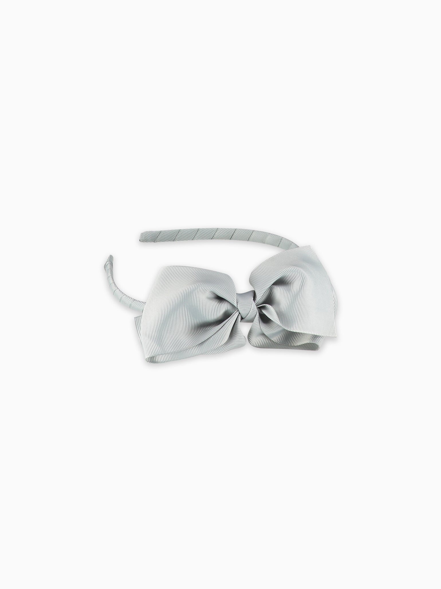 Light Grey Big Bow Girl Headband