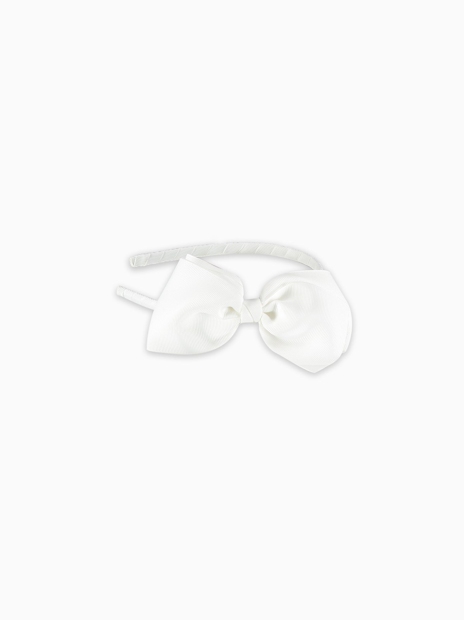 White Big Bow Girl Headband