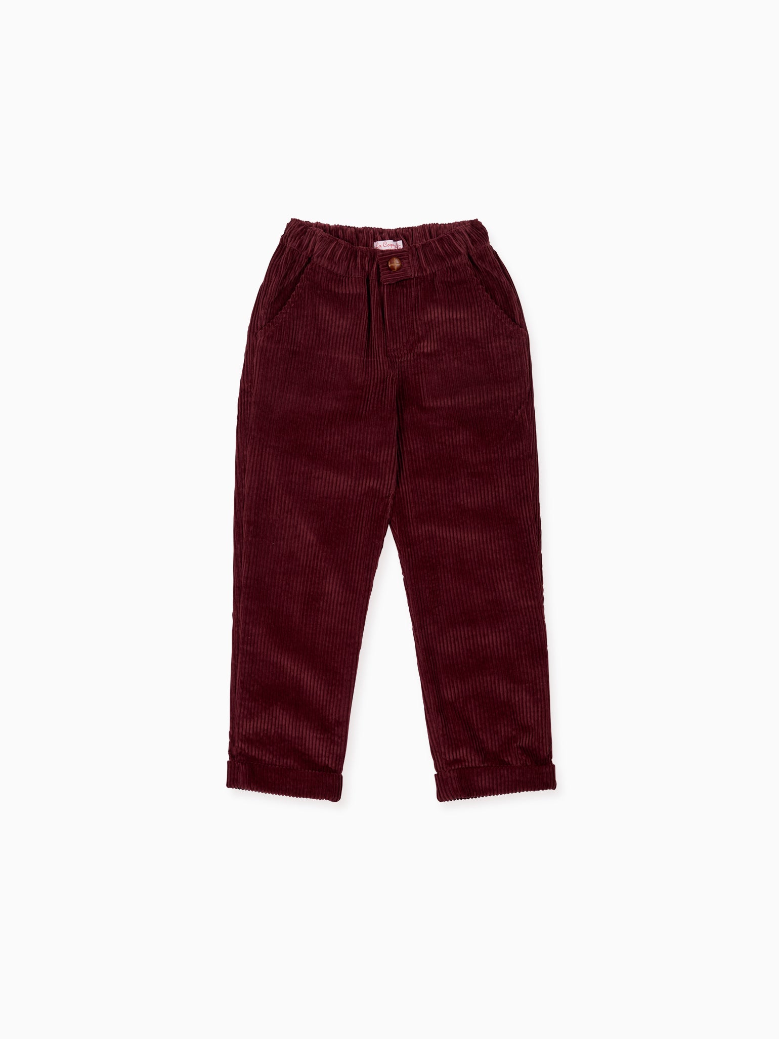 Burgundy Benito Corduroy Boy Trousers