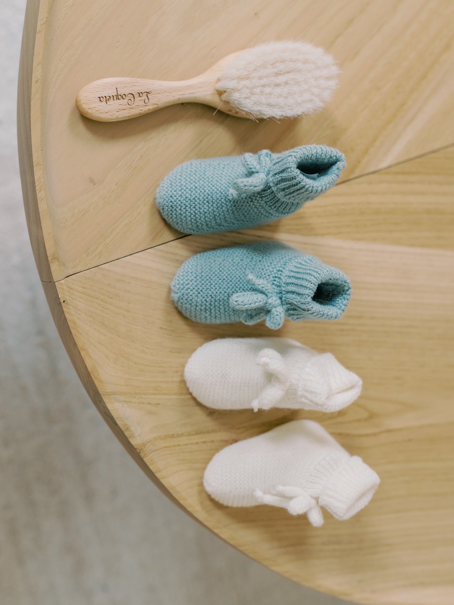 Sage Rimevera Merino Baby Booties