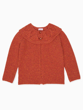 Terracotta Baena Merino Girl Cardigan