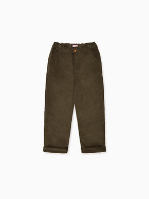 Olive Benito Corduroy Boy Trousers