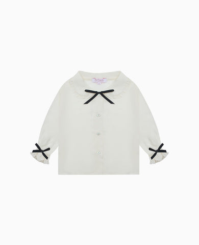 Ivory Betty Long Sleeve Baby Girl Shirt