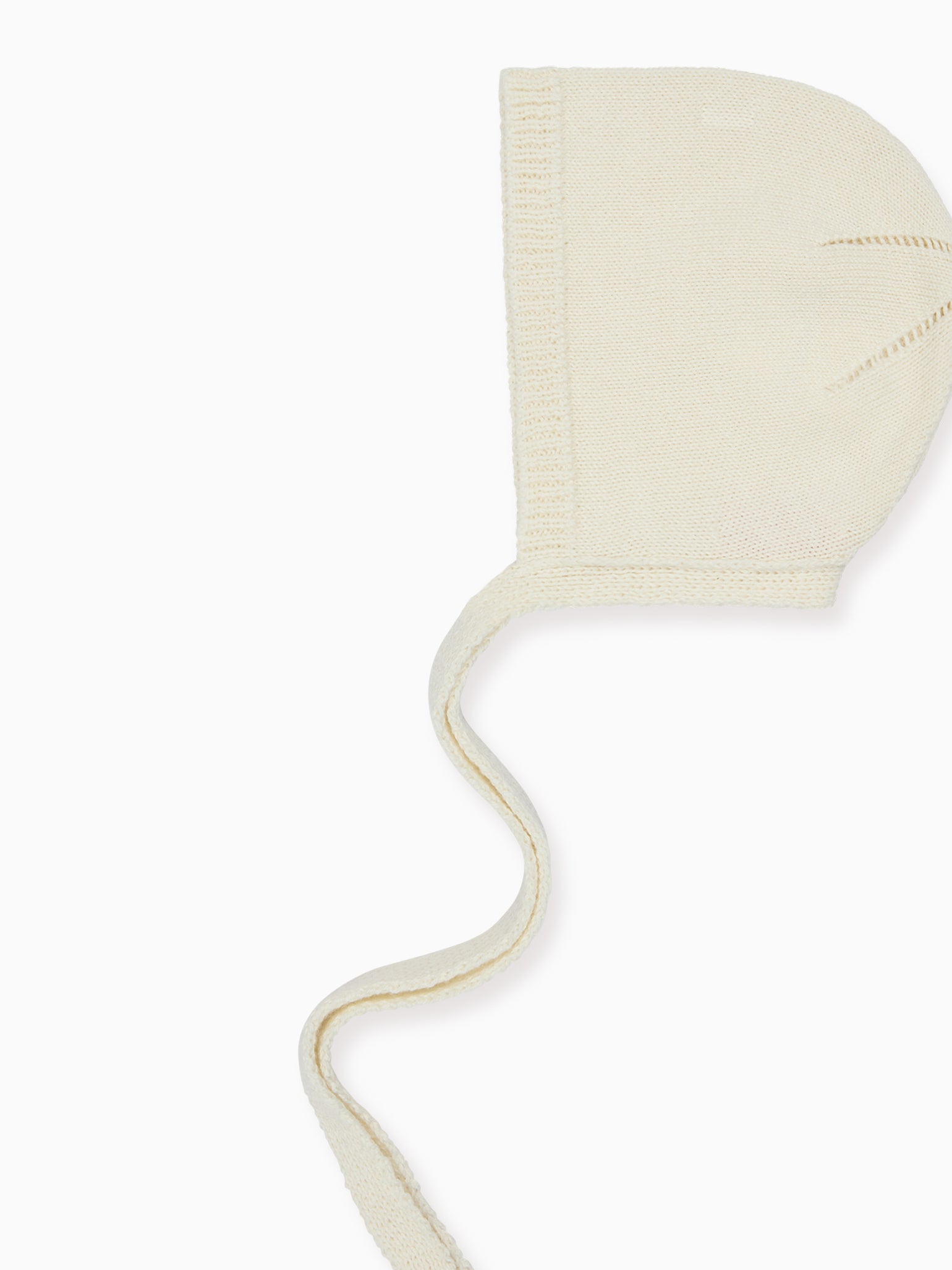 Ivory Bigal Cotton Baby Knitted Bonnet