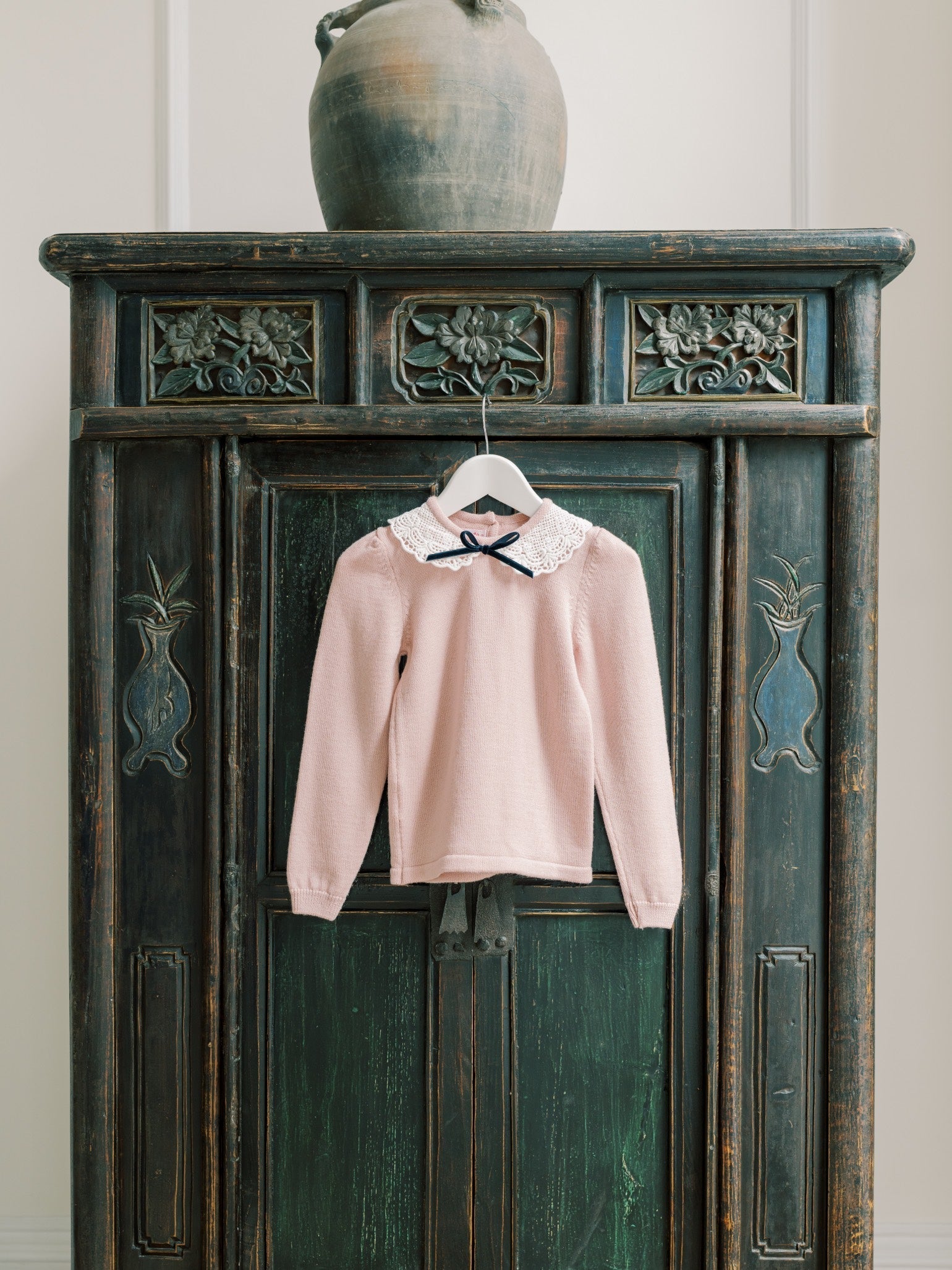 Dusty Pink Blanca Merino Girl Jumper