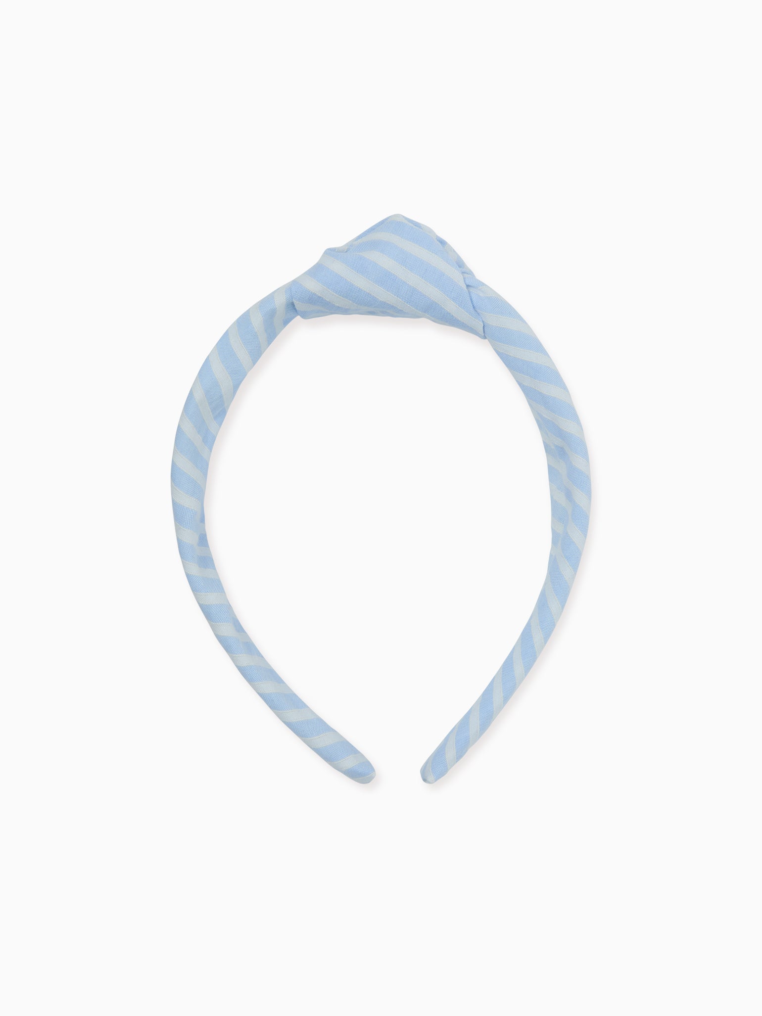 Blue Stripe Girl Top Knot Hairband