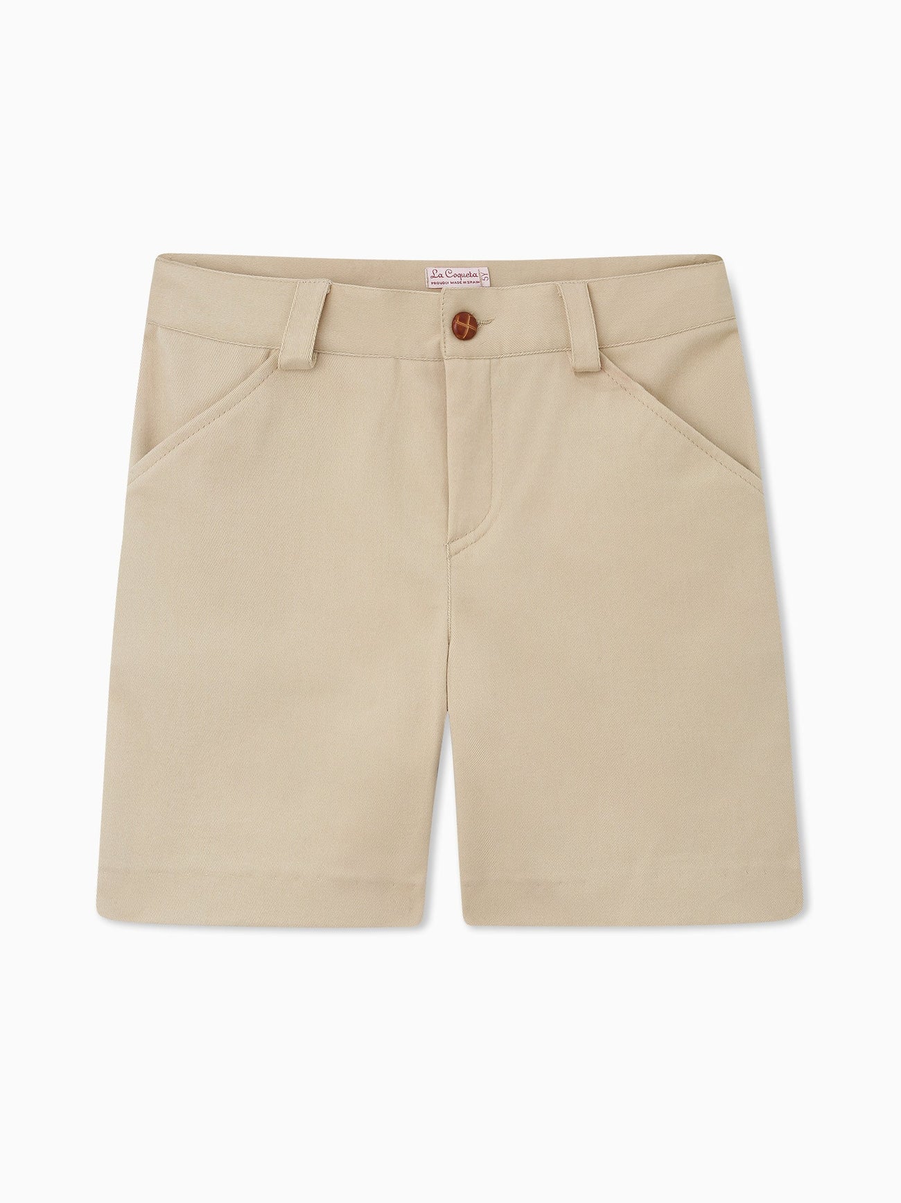 Beige Bocusi Boy Chino Shorts