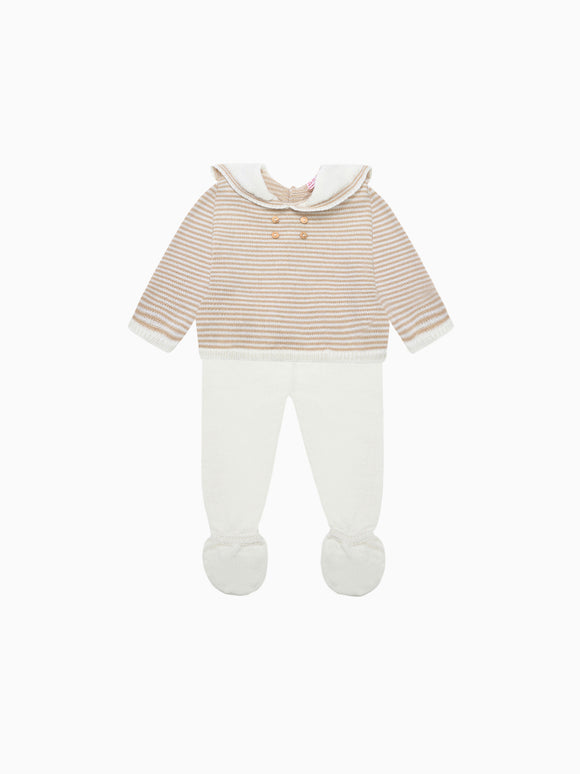 Ivory Borja Merino Baby Knitted Set