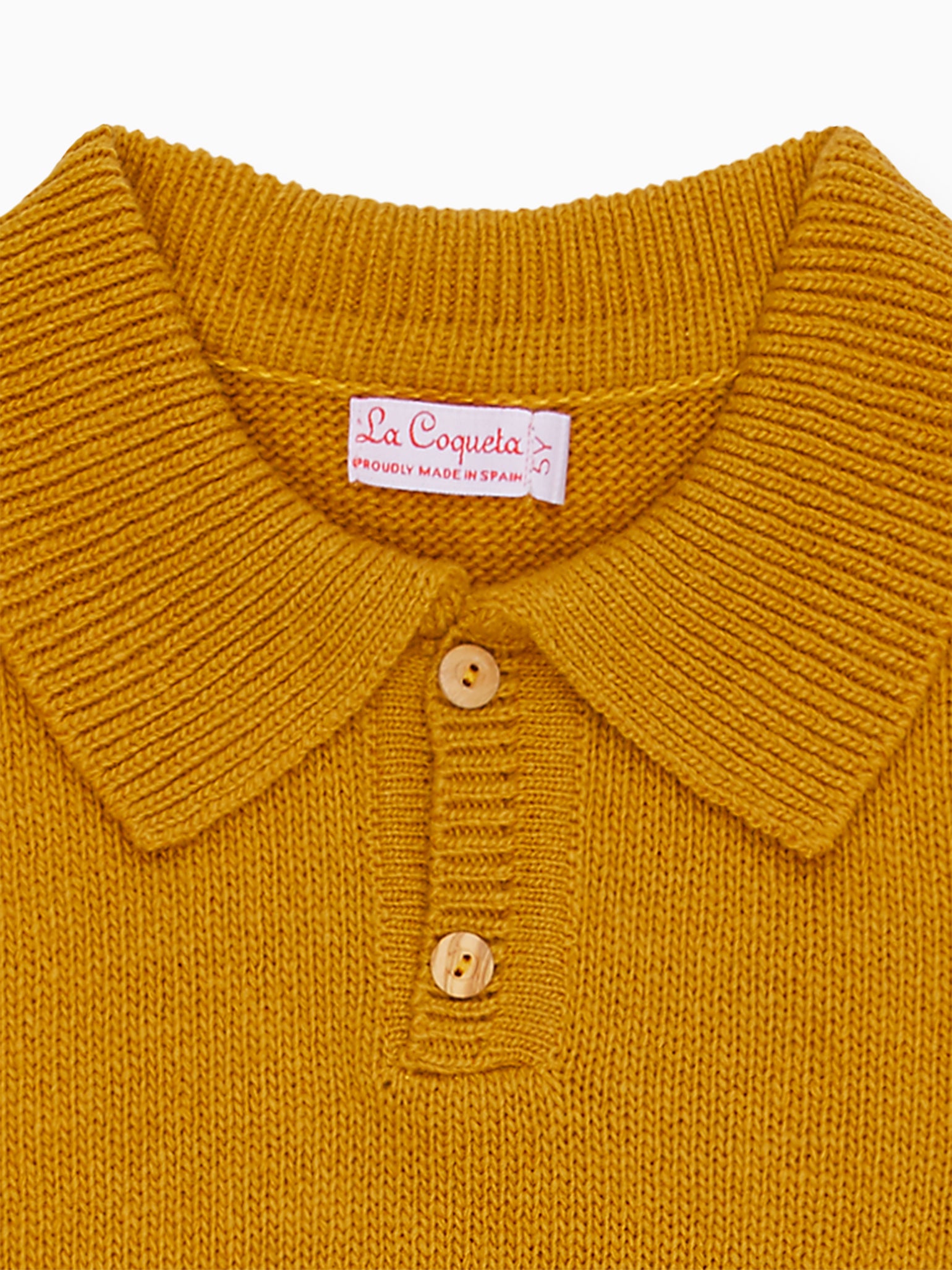 Mustard Brio Merino Boy Jumper