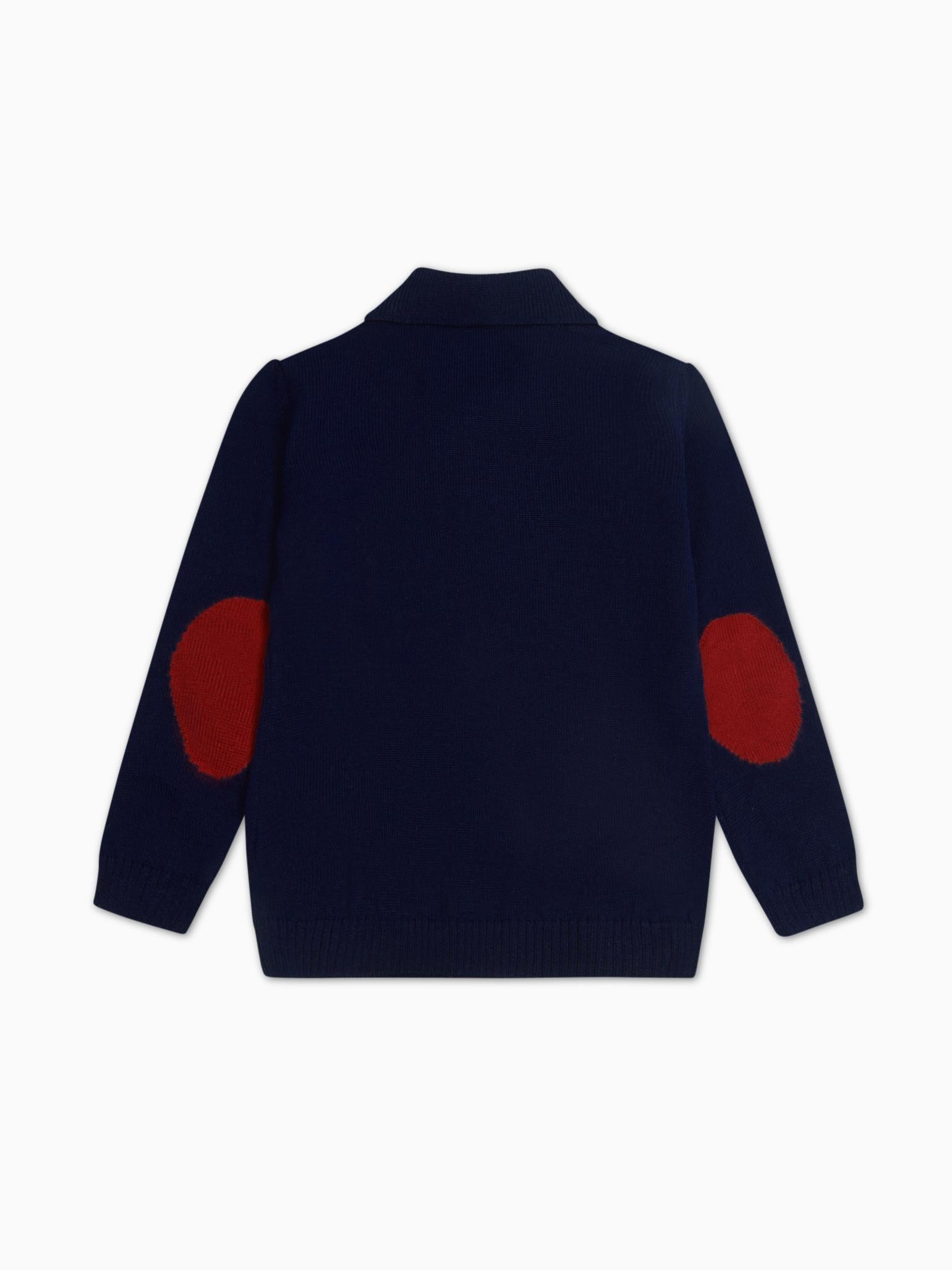 Navy Brio Merino Boy Jumper