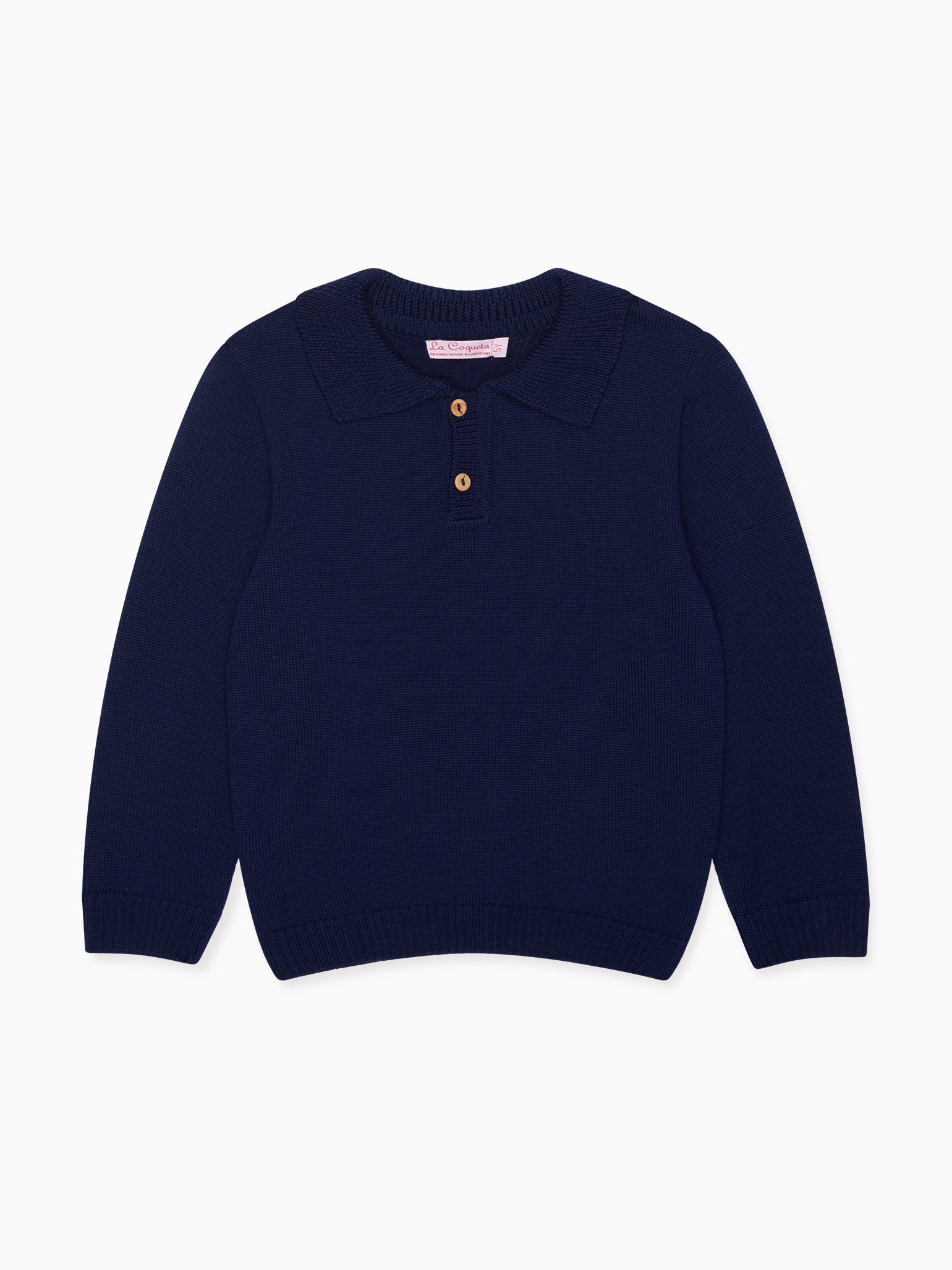 Navy Brio Merino Boy Jumper