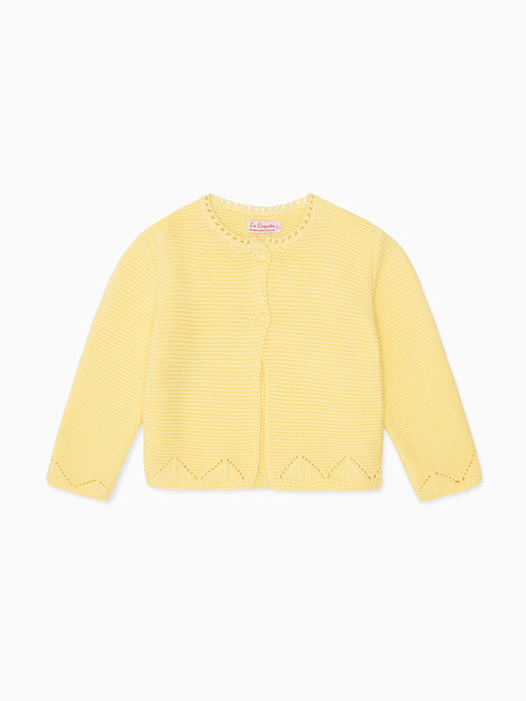 Vanilla Brisa Baby Girl Cotton Cardigan
