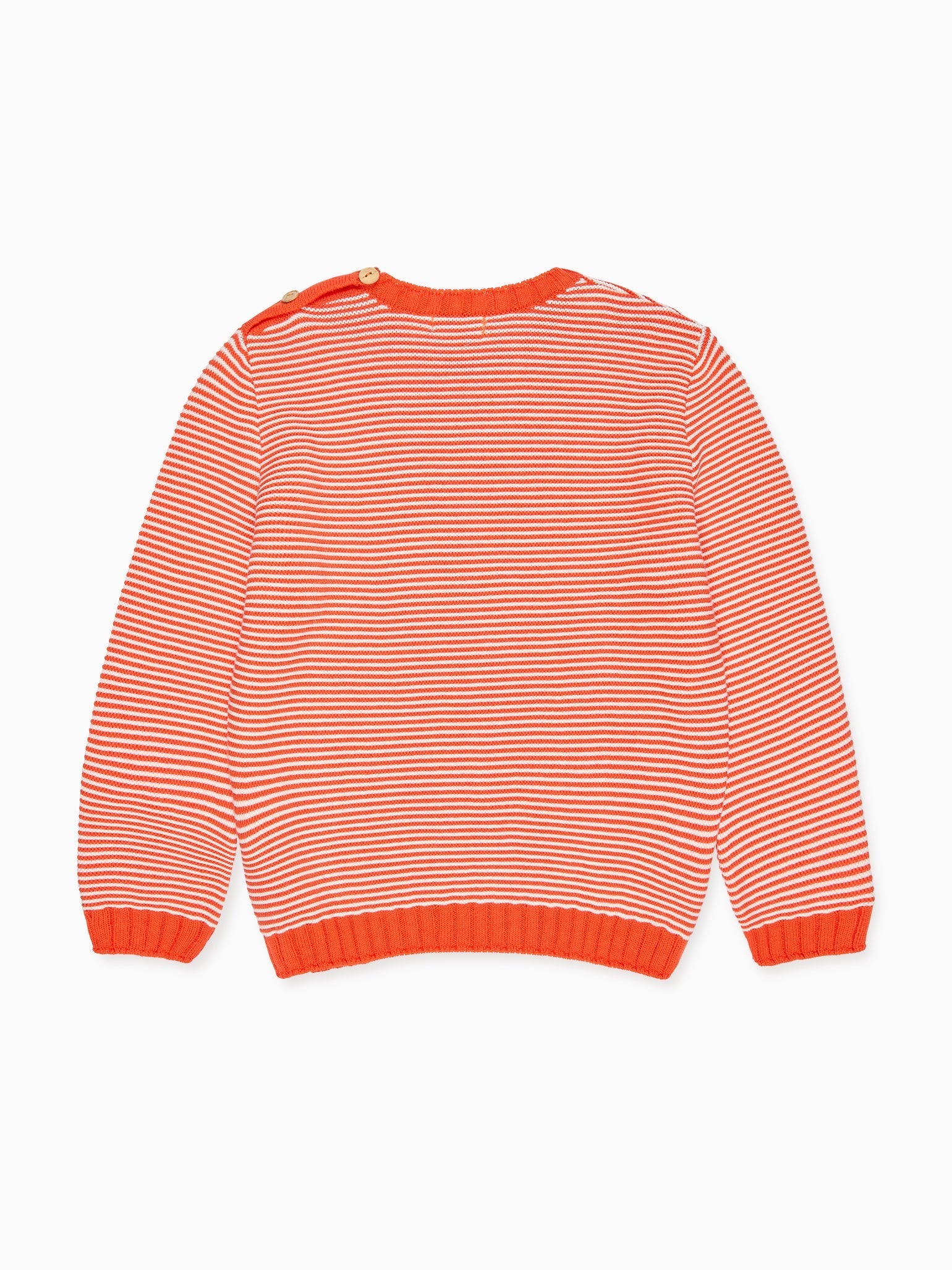 Coral Stripe Bromo Cotton Boy Jumper