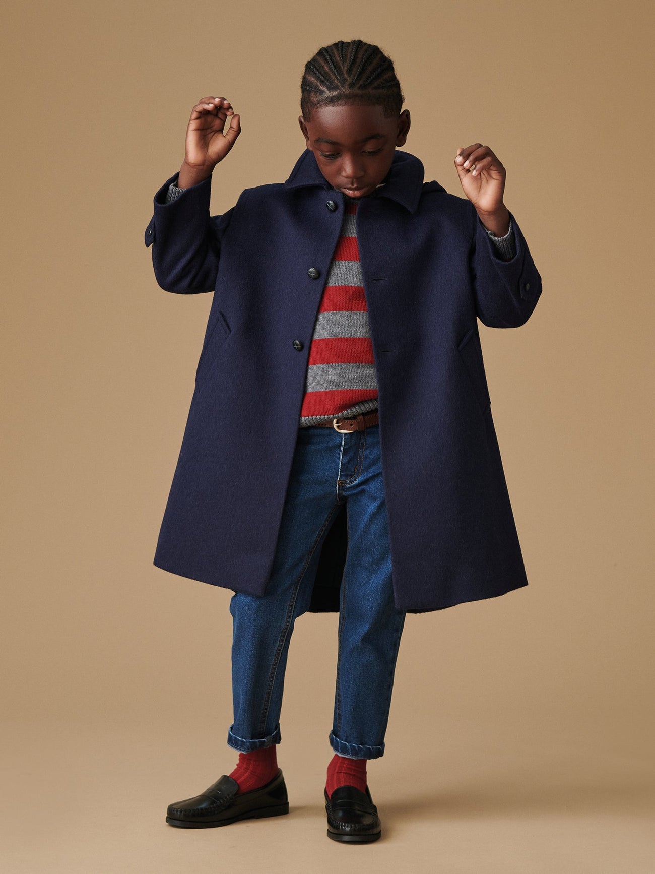 Bromo Jumper & Loden Coat Boy Outfit Bundle