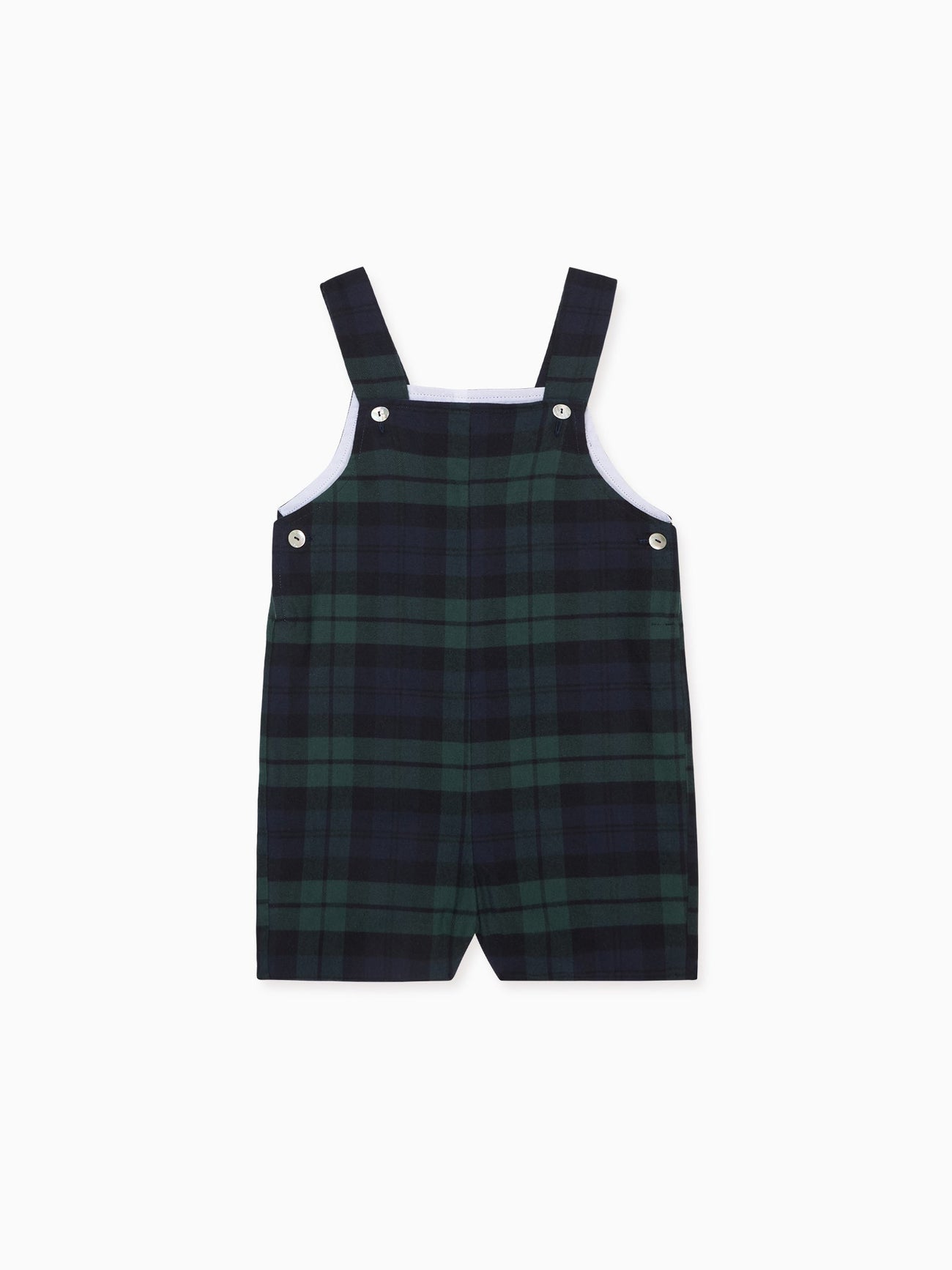 Green Tartan Buganvilla Baby Dungarees