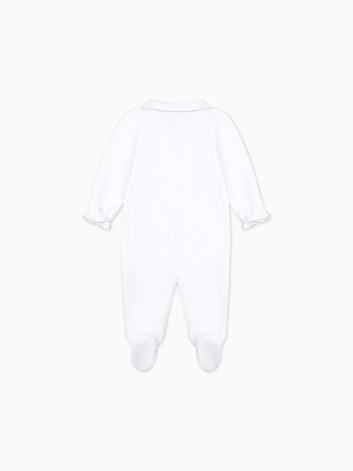 White Bunny Baby Girl Sleepsuit