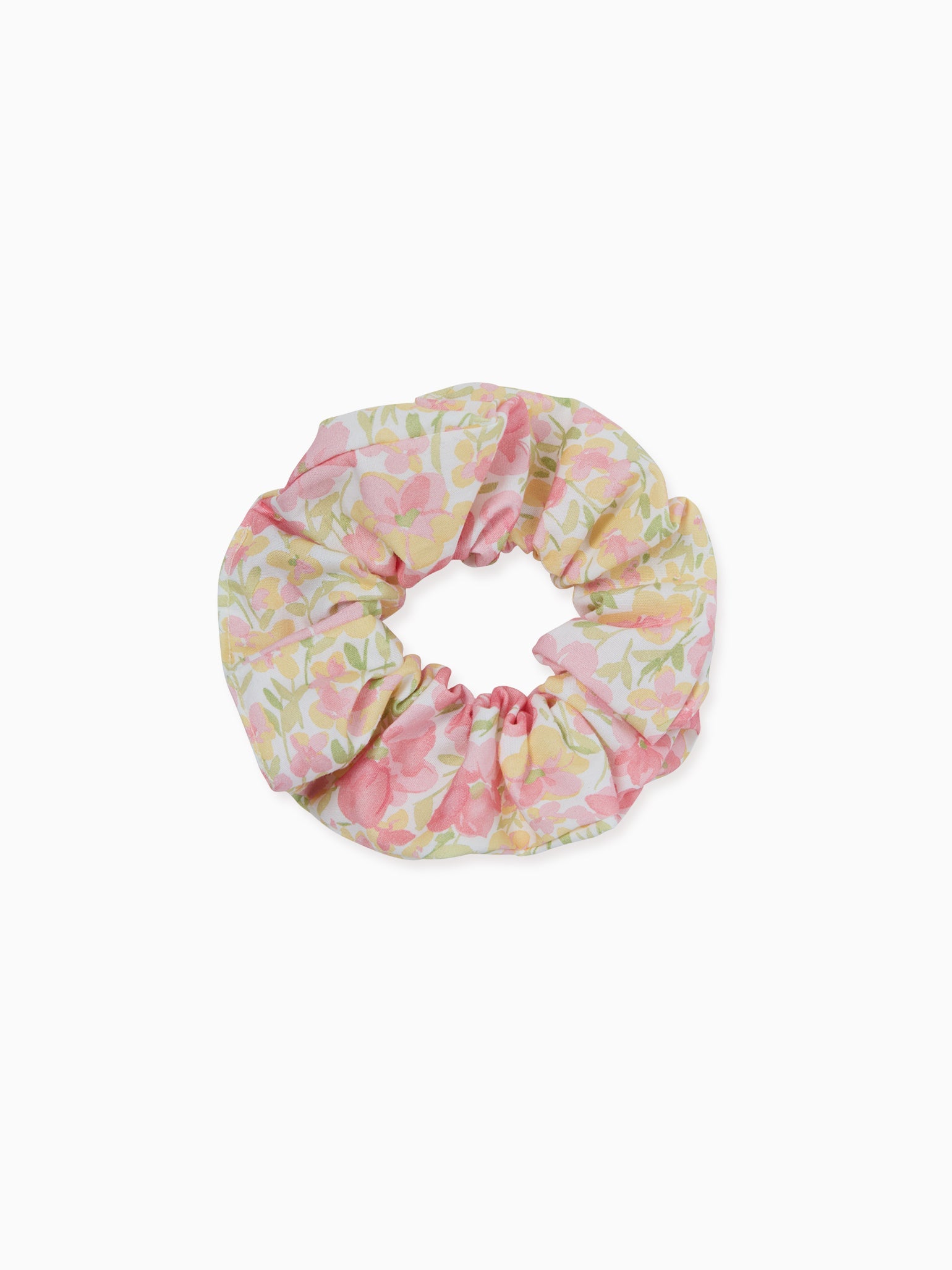 Pink Floral Girl Scrunchie