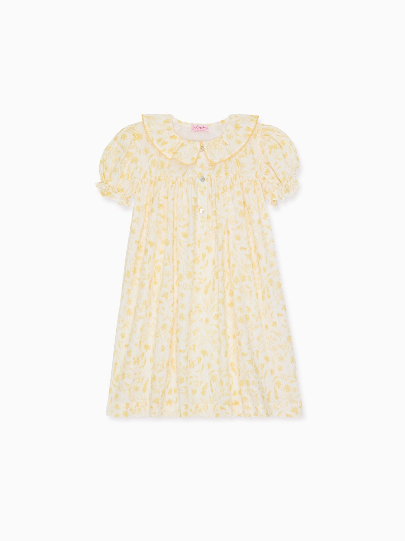 Yellow Floral Cilla Girl Nightgown