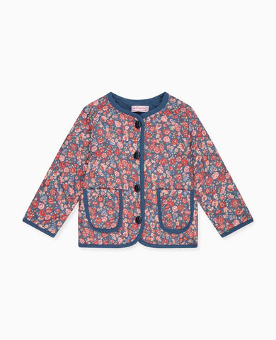Navy Floral Calida Baby Girl Jacket