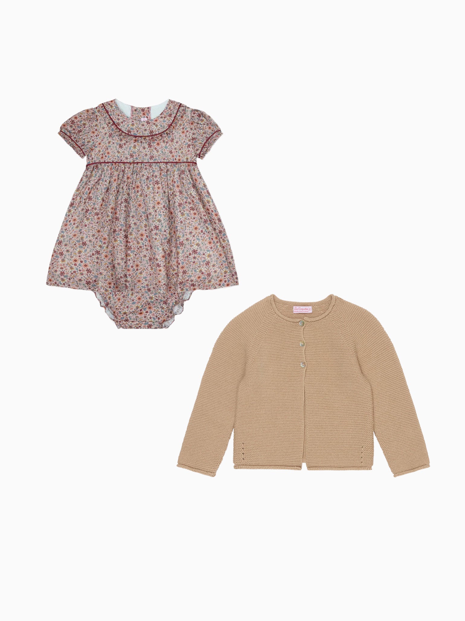 Casilda Baby Set & Denia Cardigan Outfit Bundle