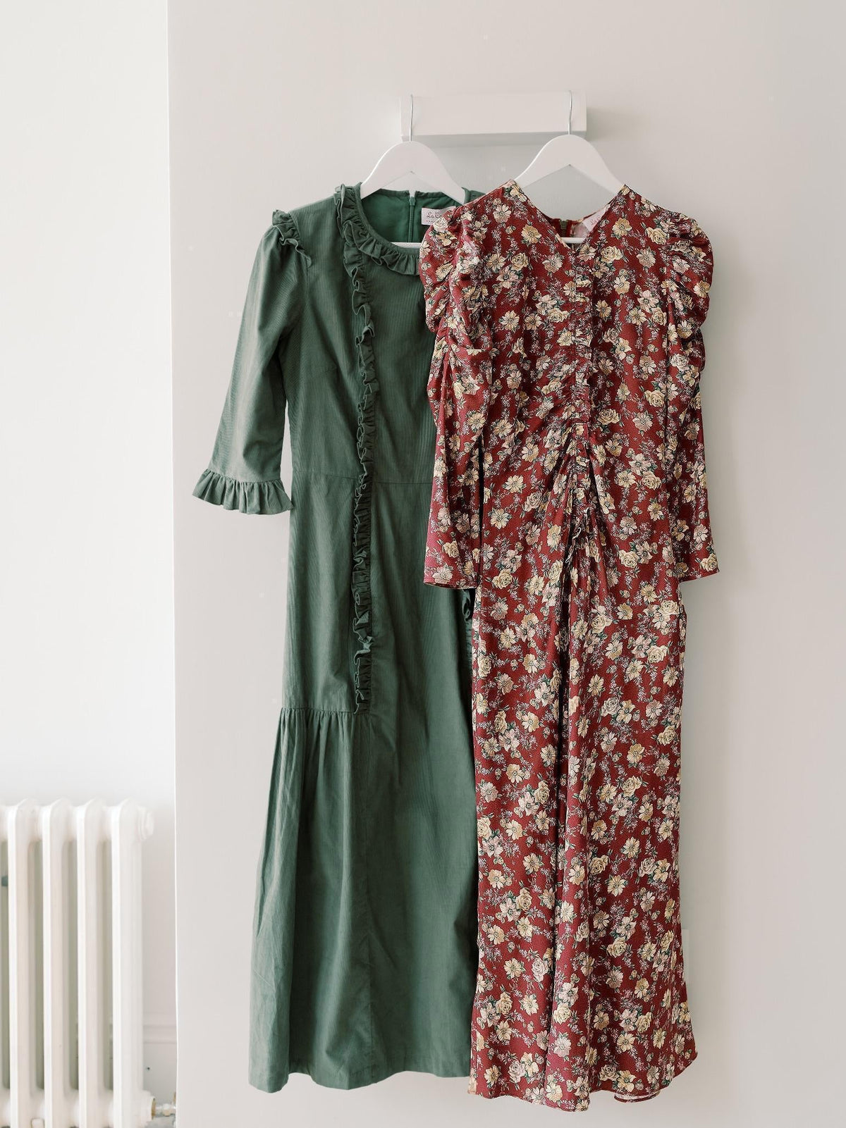 Burgundy Floral Celia Women Long Dress