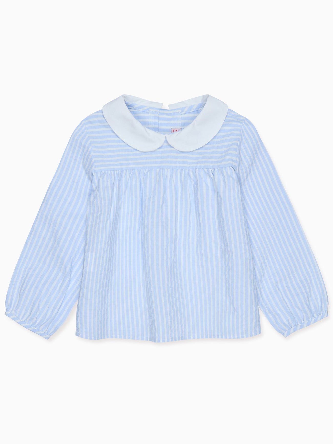 Blue Stripe Chiara Long Sleeve Baby Shirt