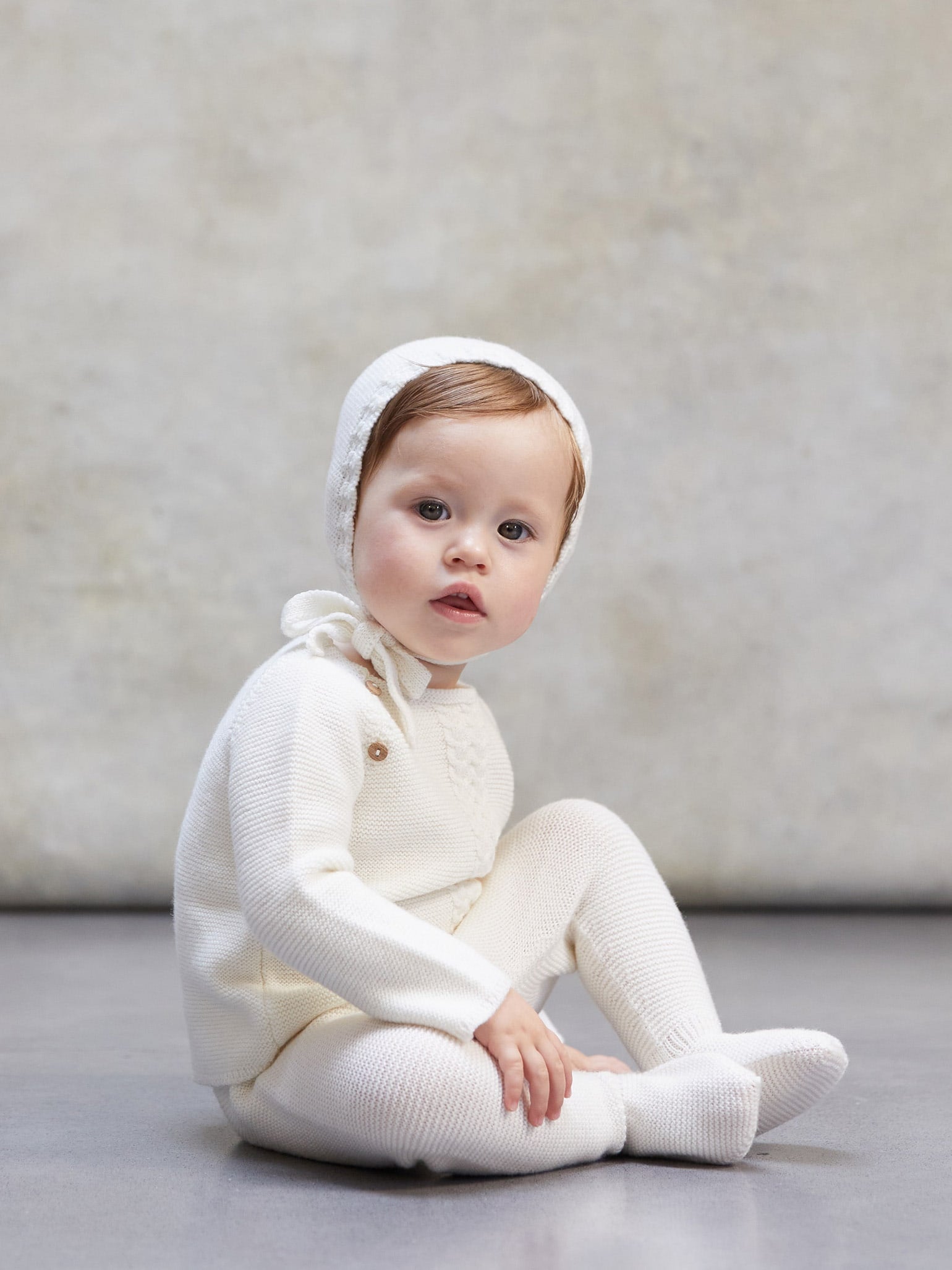 Ivory Ciro Merino Baby Set