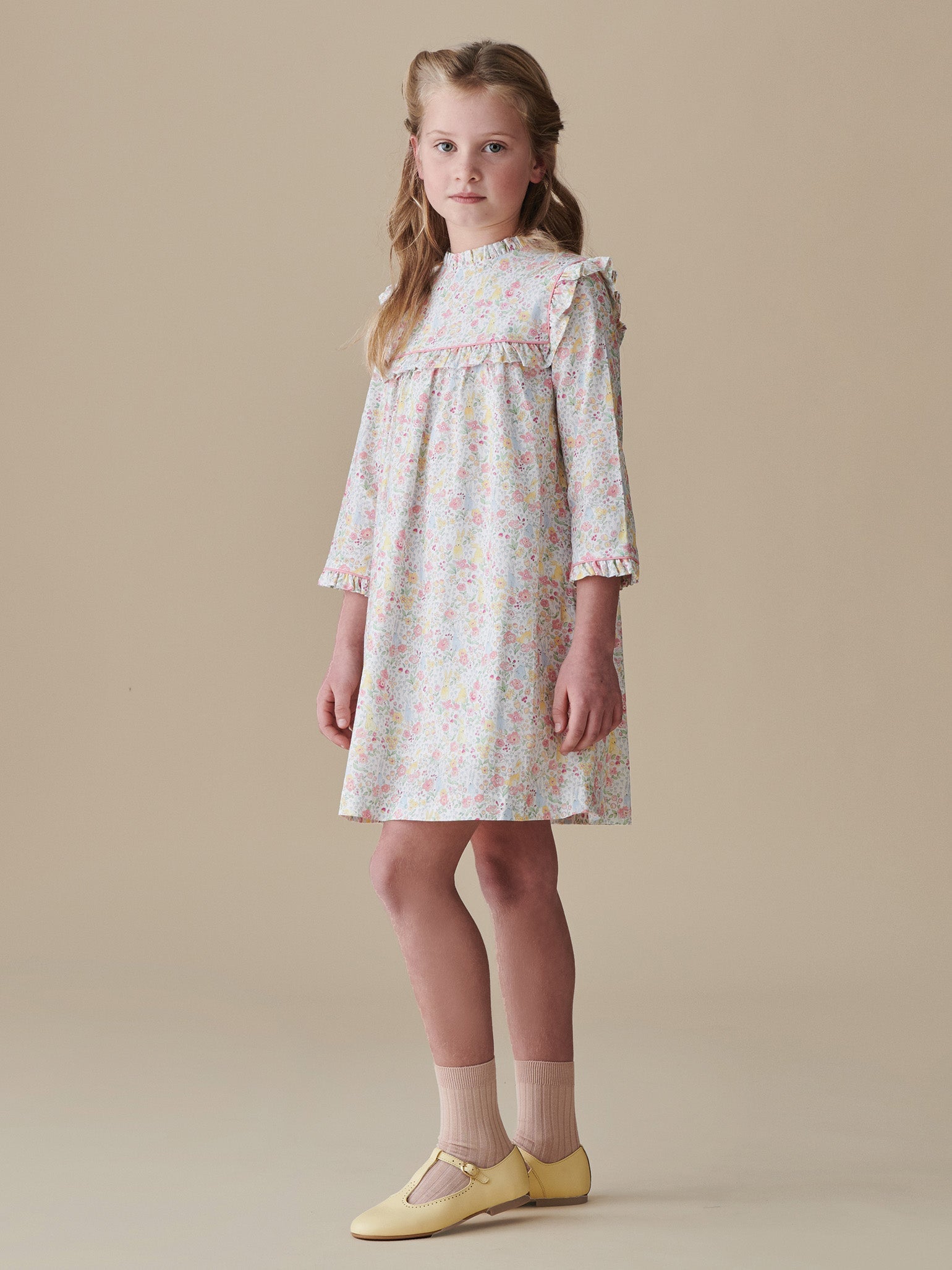 Pink Bunny Colta Girl Empire Dress