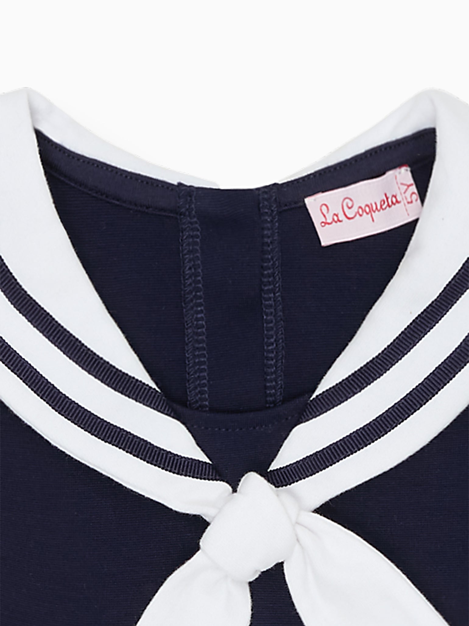 Navy Crisanta Girl Nautical Drop Waist Dress