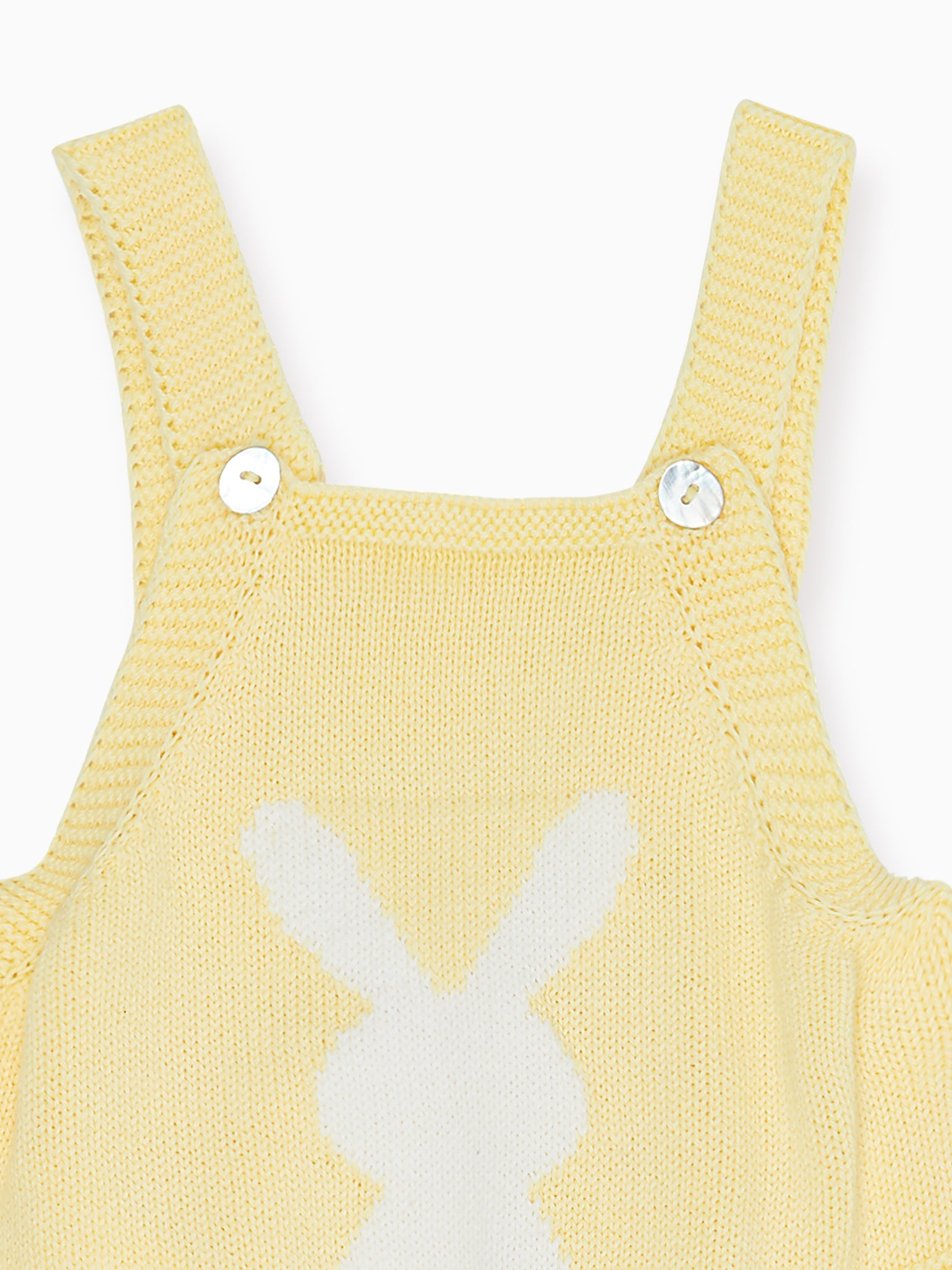 Vanilla Crispa Cotton Bunny Baby Knitted Dungarees
