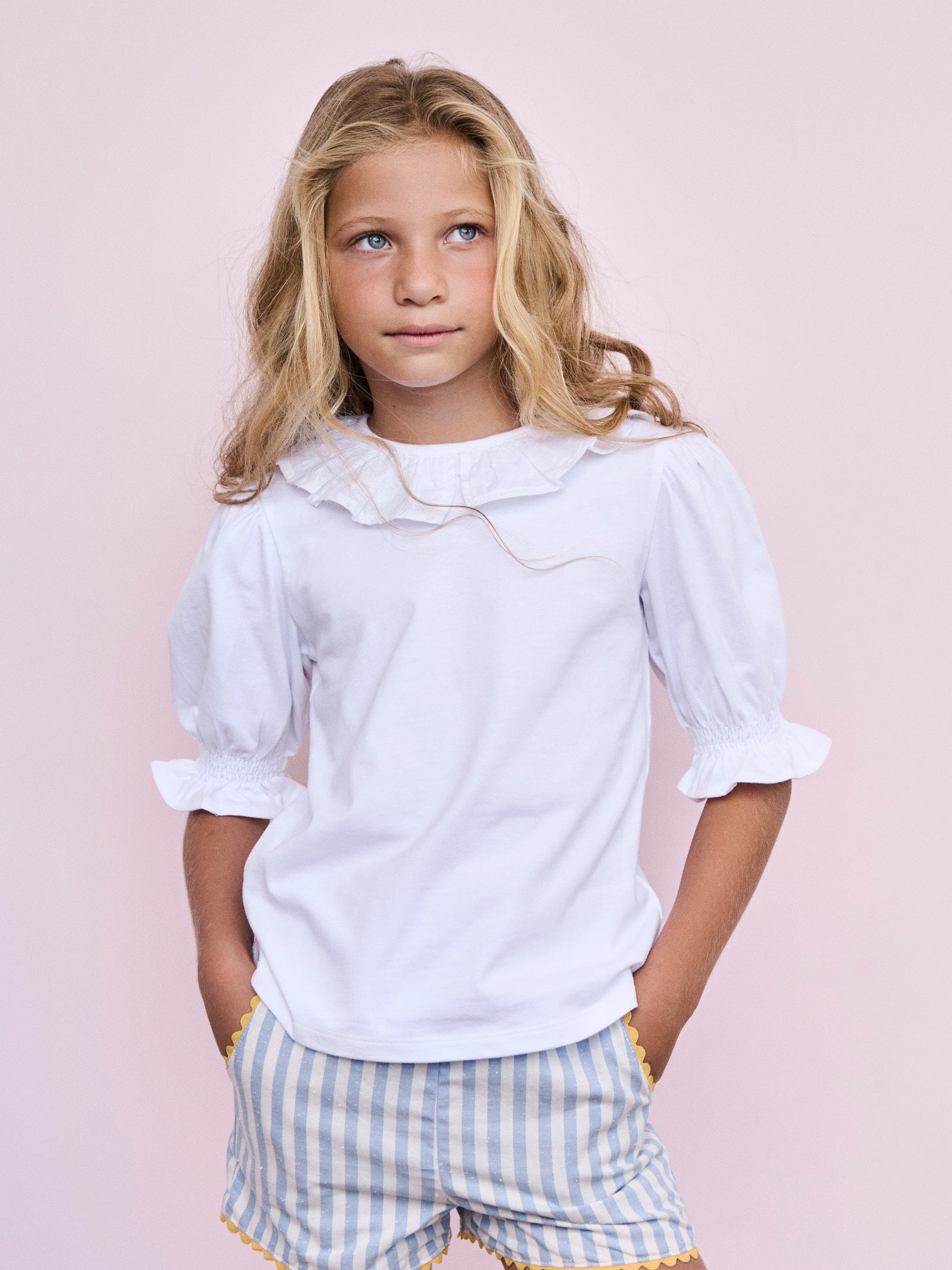 White Daisy Girl Top