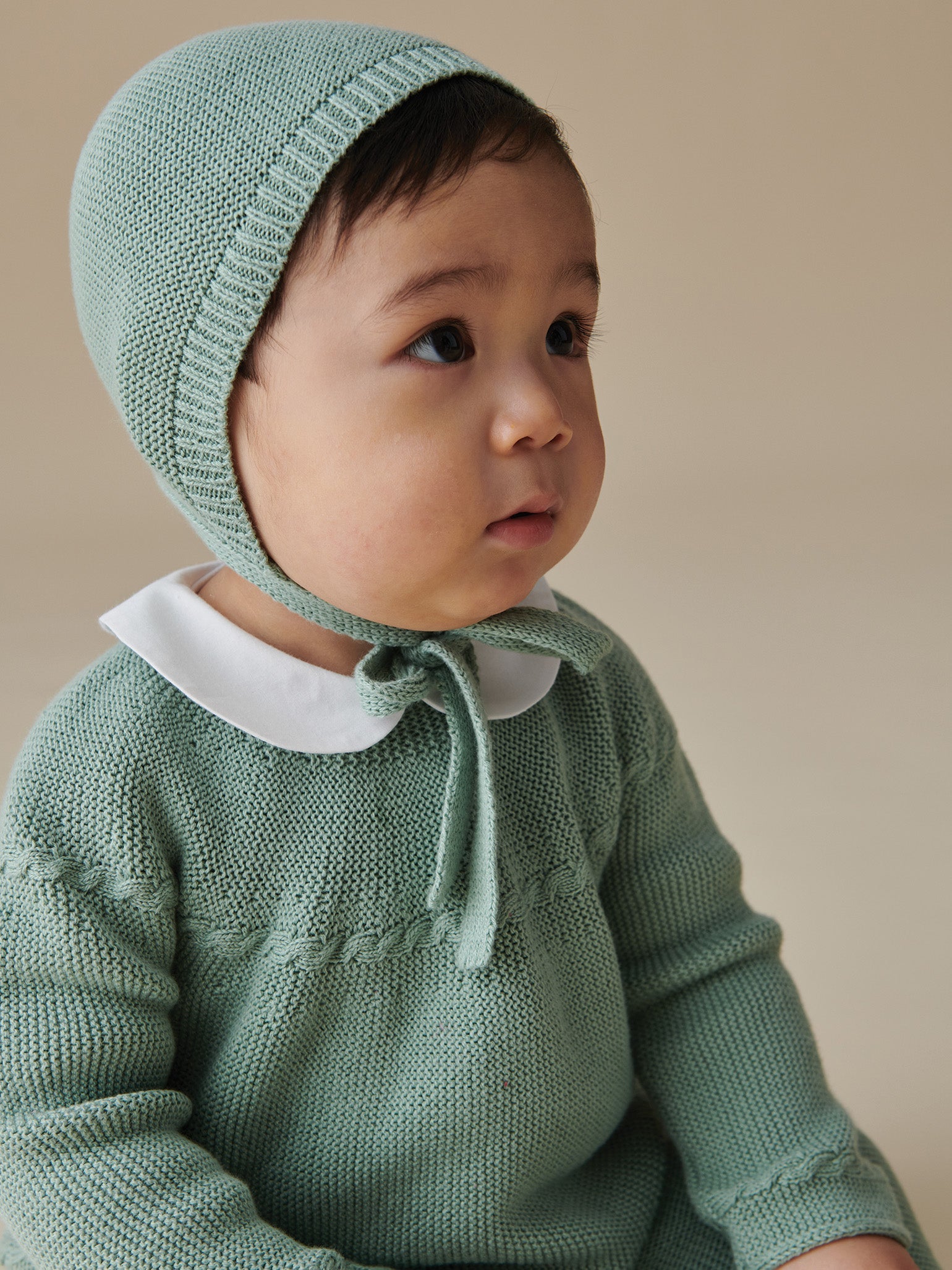 Sage Dali Cotton Baby Knitted Set