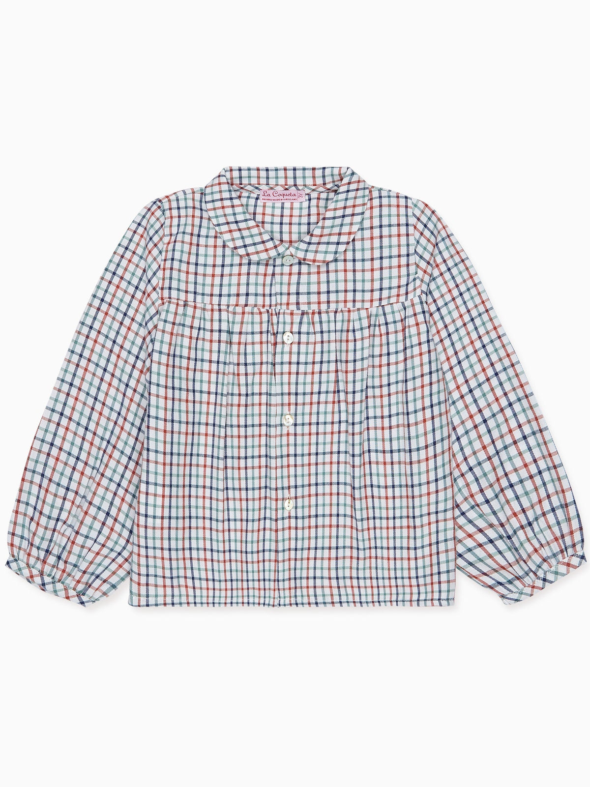 Ivory Check Dante Long Sleeve Baby Shirt