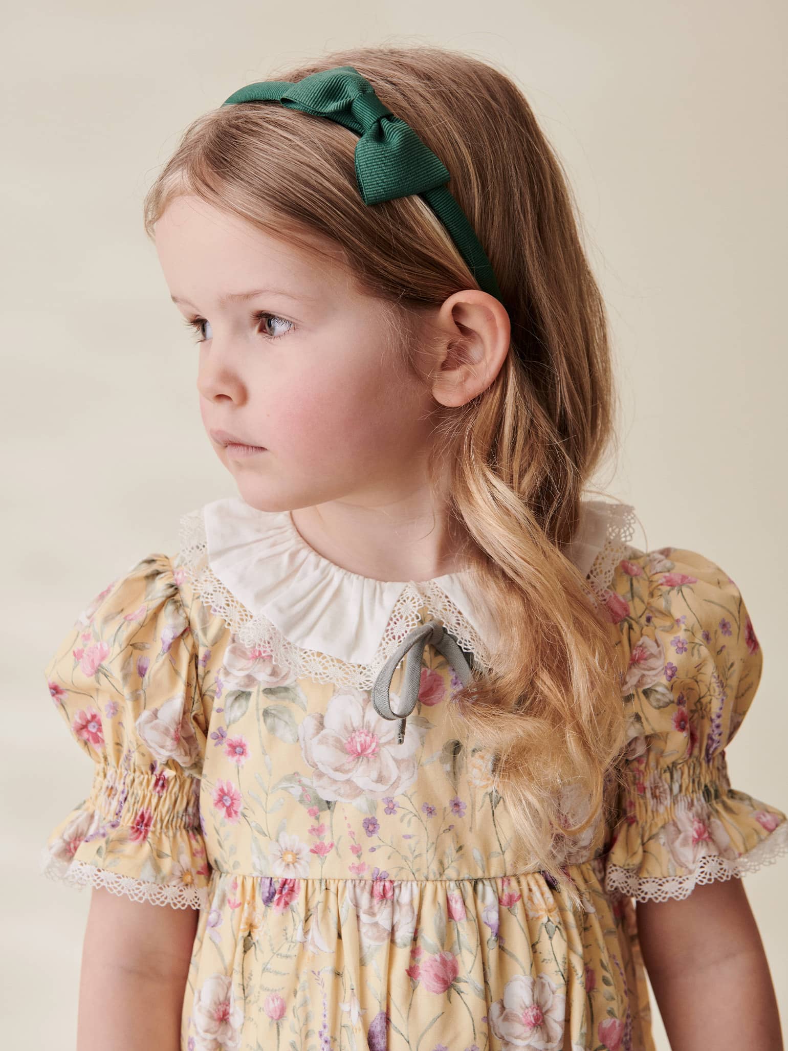 Dark Green Small Bow Girl Headband