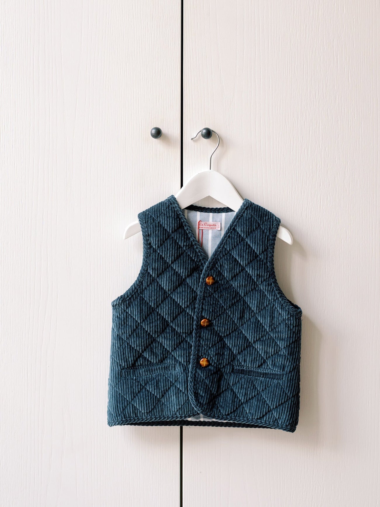 Dark Blue Caza Kids Sleeveless Jacket