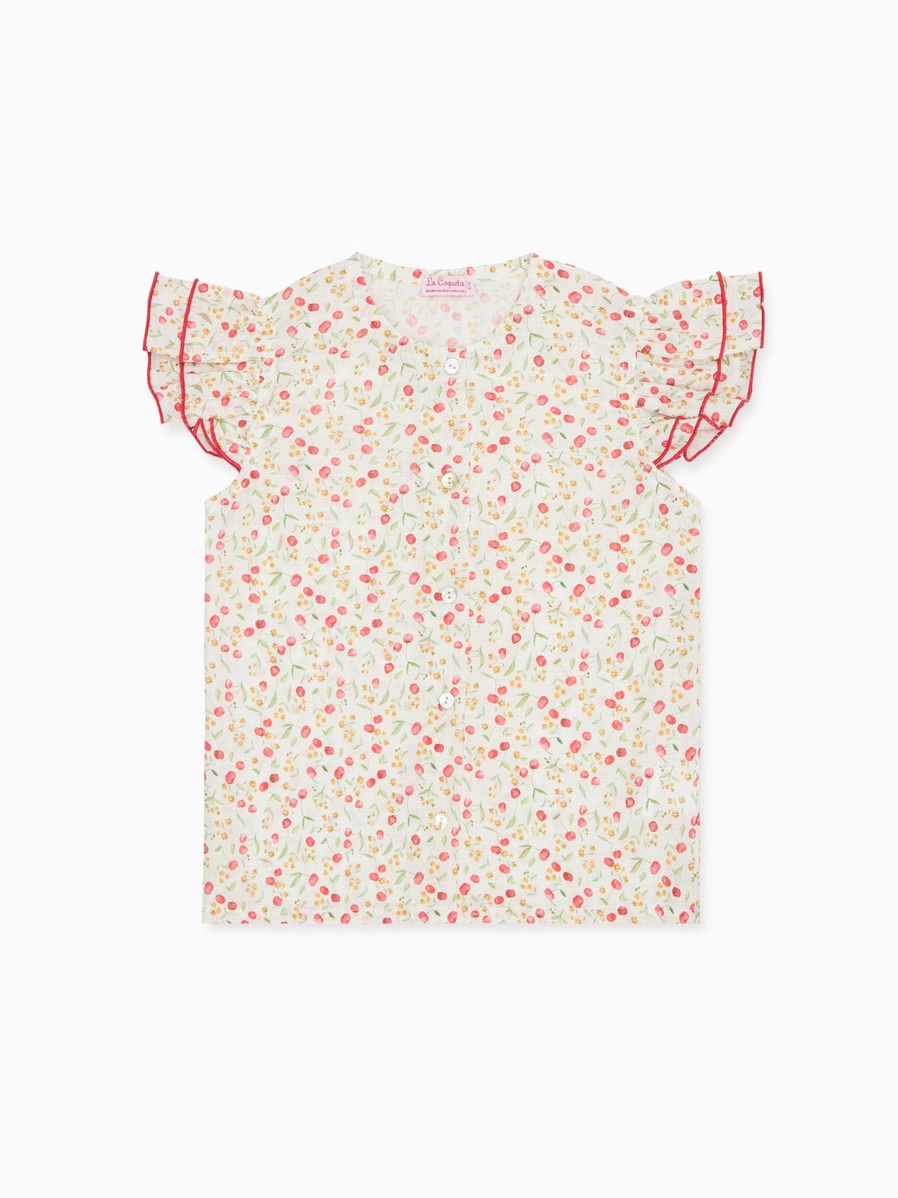 Cherry Floral Dayna Girl Shirt