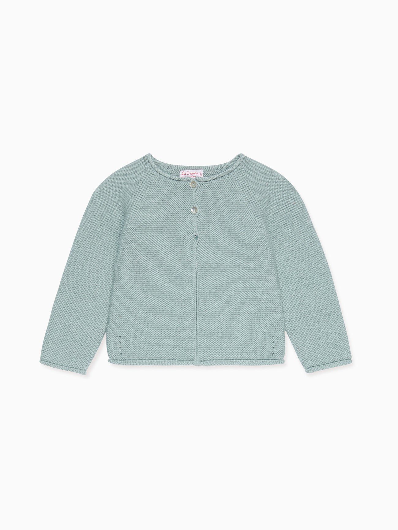 Sage Green Denia Merino Baby Cardigan