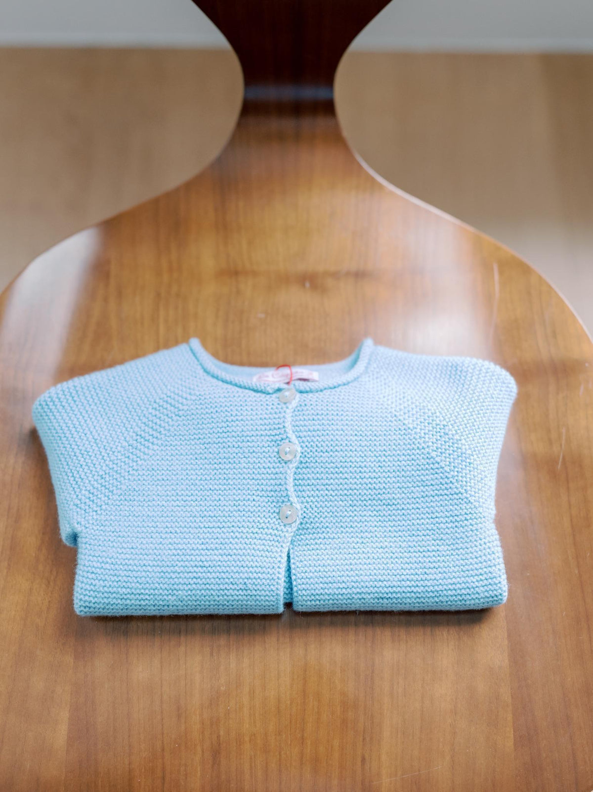 Dusty Blue Denia Merino Baby Cardigan