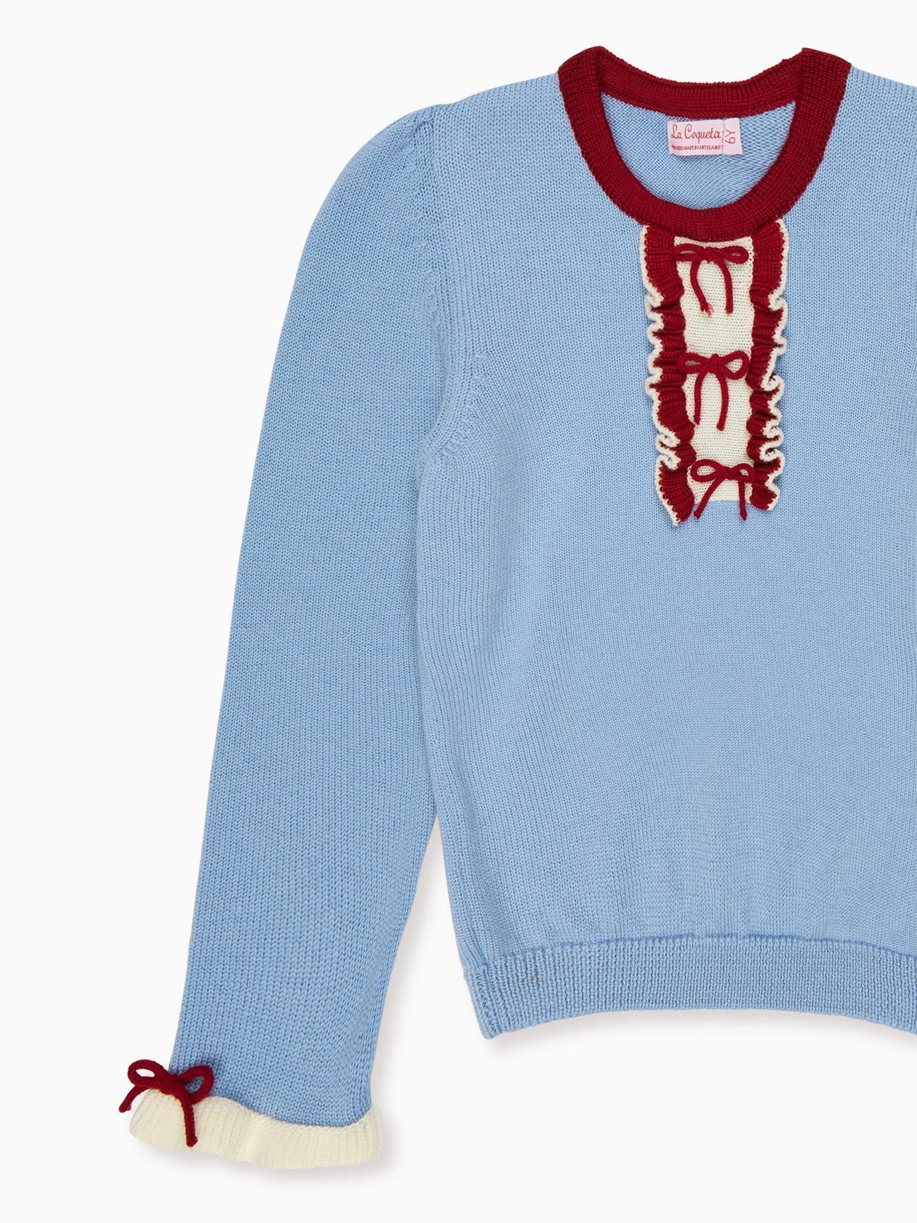 Dusty Blue Dolfito Merino Girl Jumper