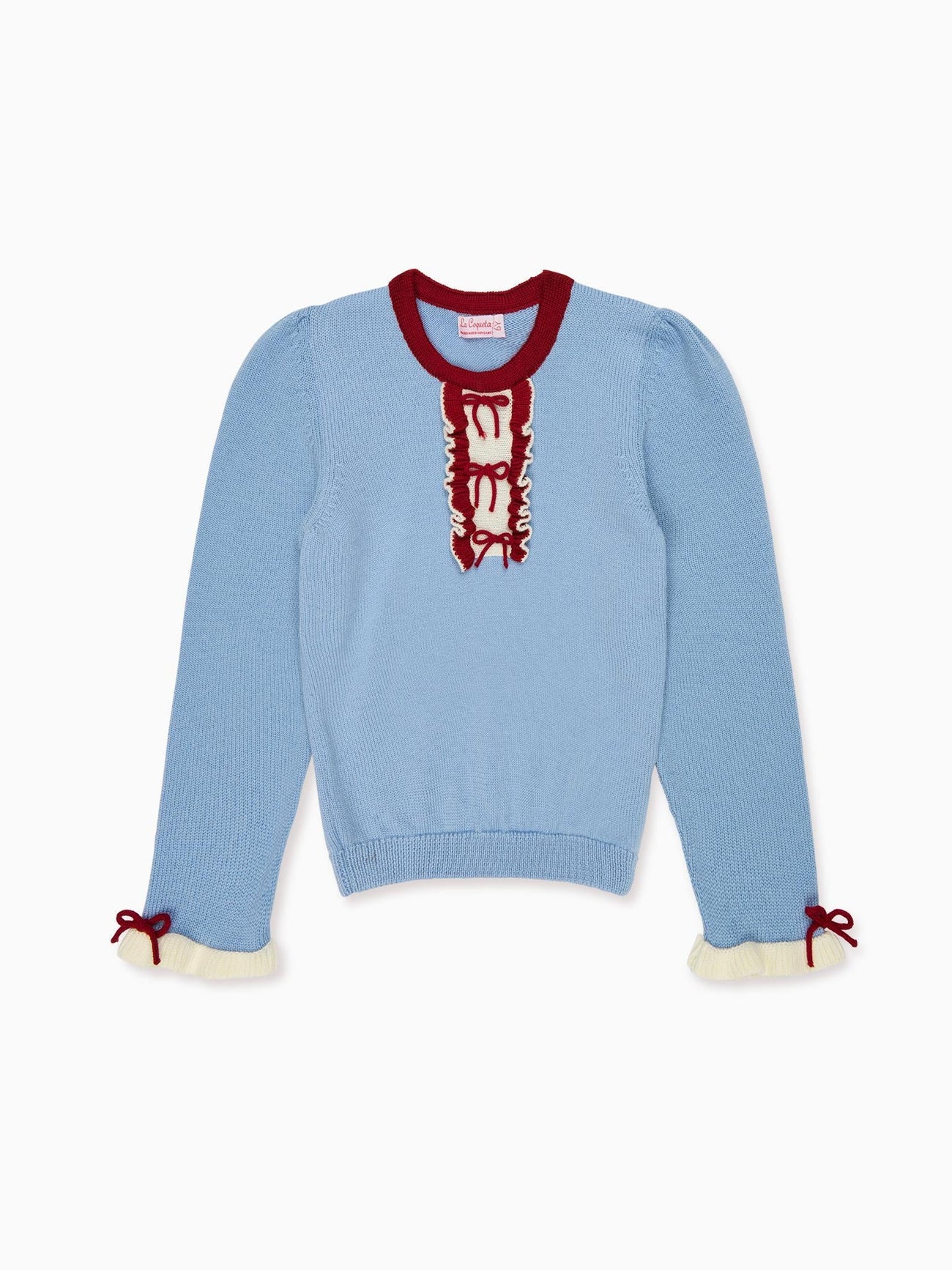 Dusty Blue Dolfito Merino Girl Jumper