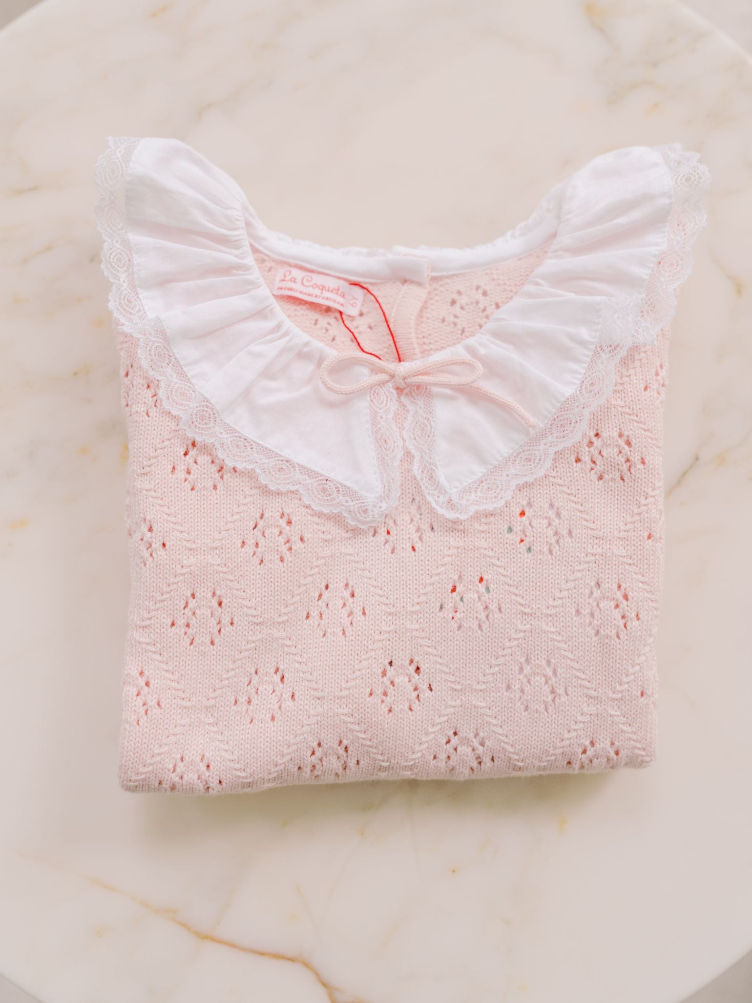 Light Pink Duena Cotton Girl Jumper