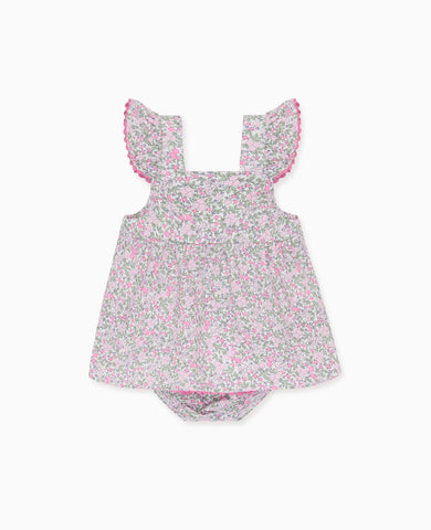 Fuchsia Floral Elicia Baby Girl Summer Set