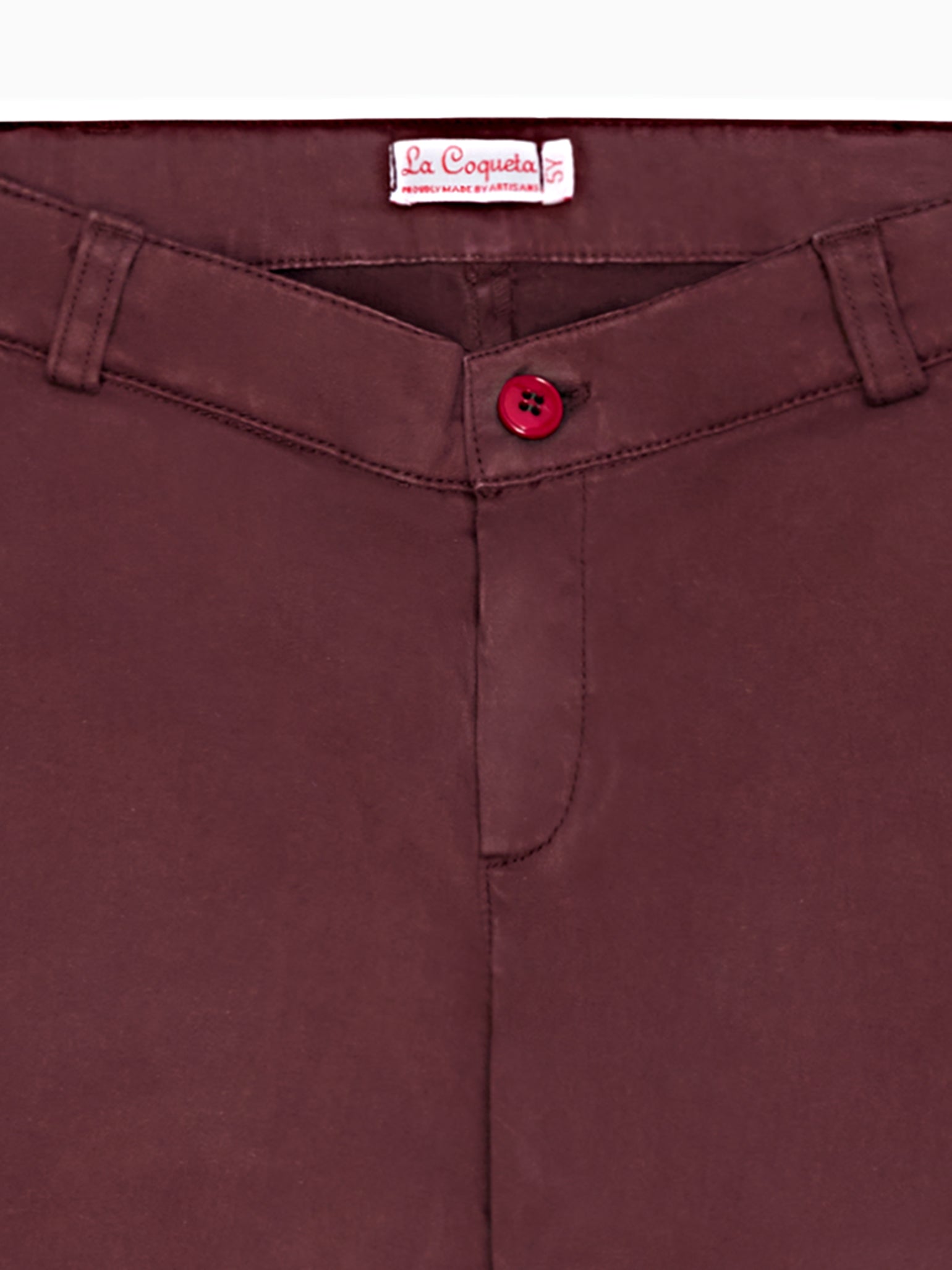 Burgundy Elio Boy Chinos