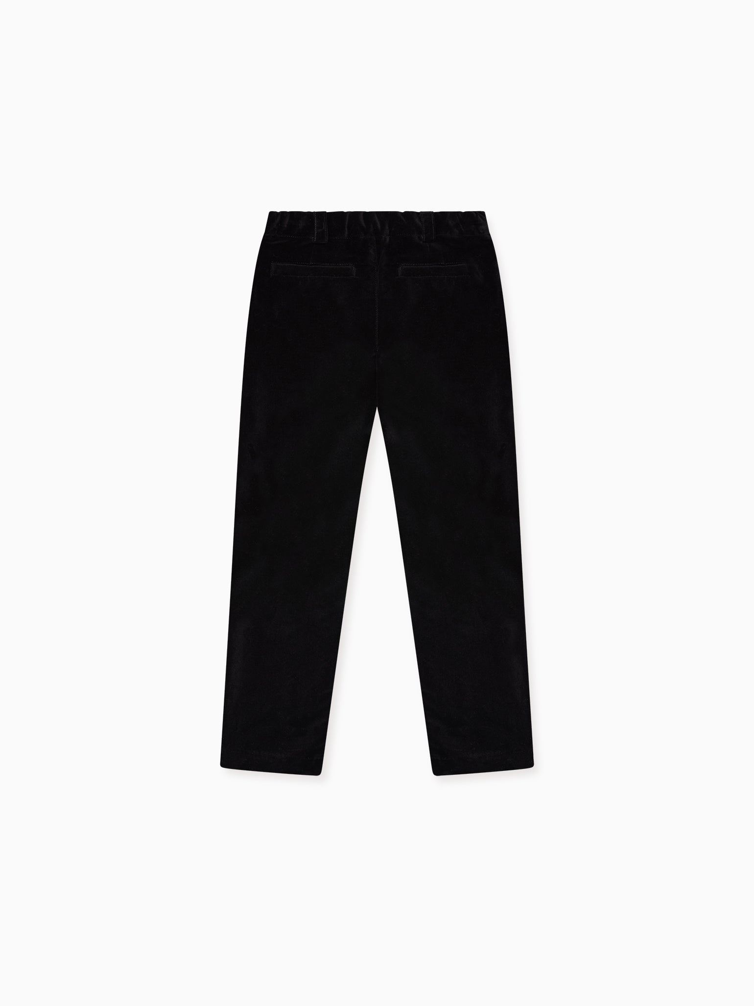 Black Elio Velvet Boy Trousers