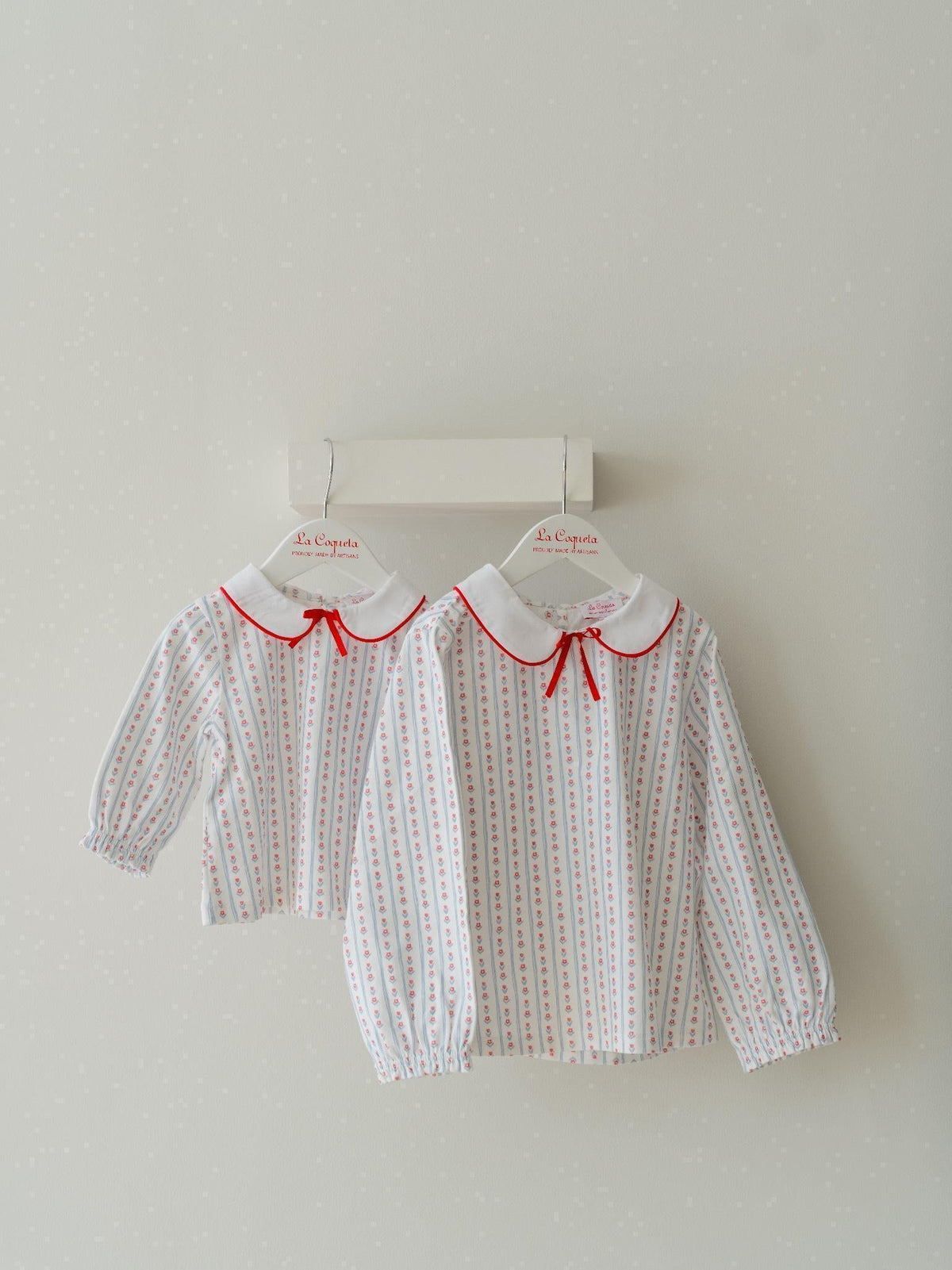 Blue Stripe Elisia Long Sleeve Girl Top