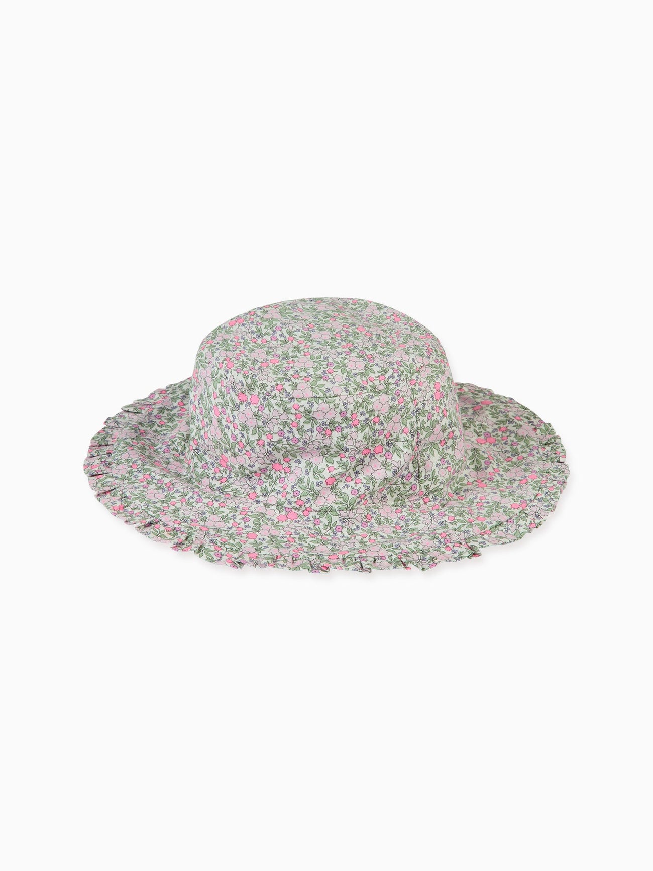 Fuchsia Floral Emilia Cotton Girl Hat