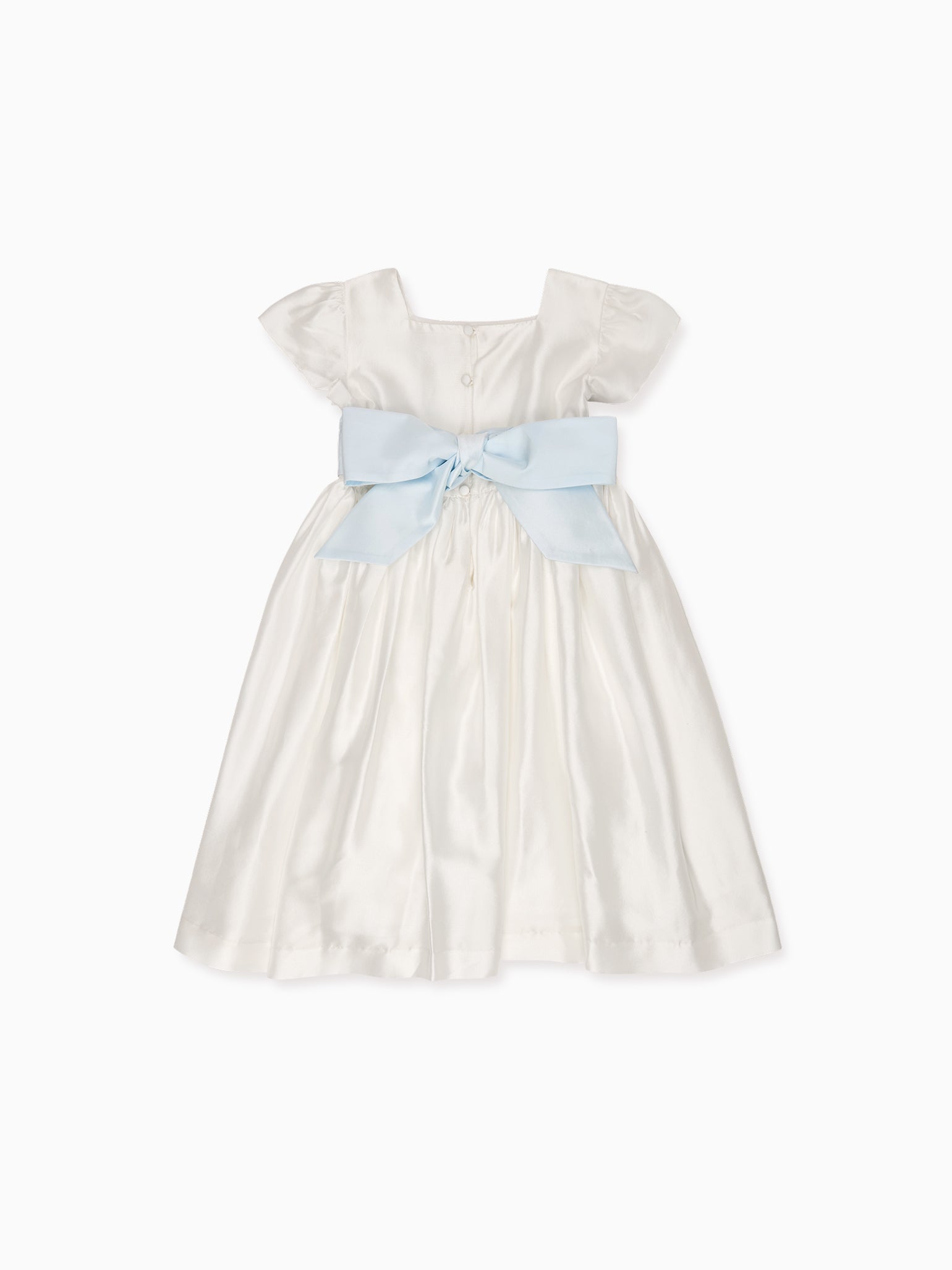Ivory Emilie Silk Ceremony Girl Dress